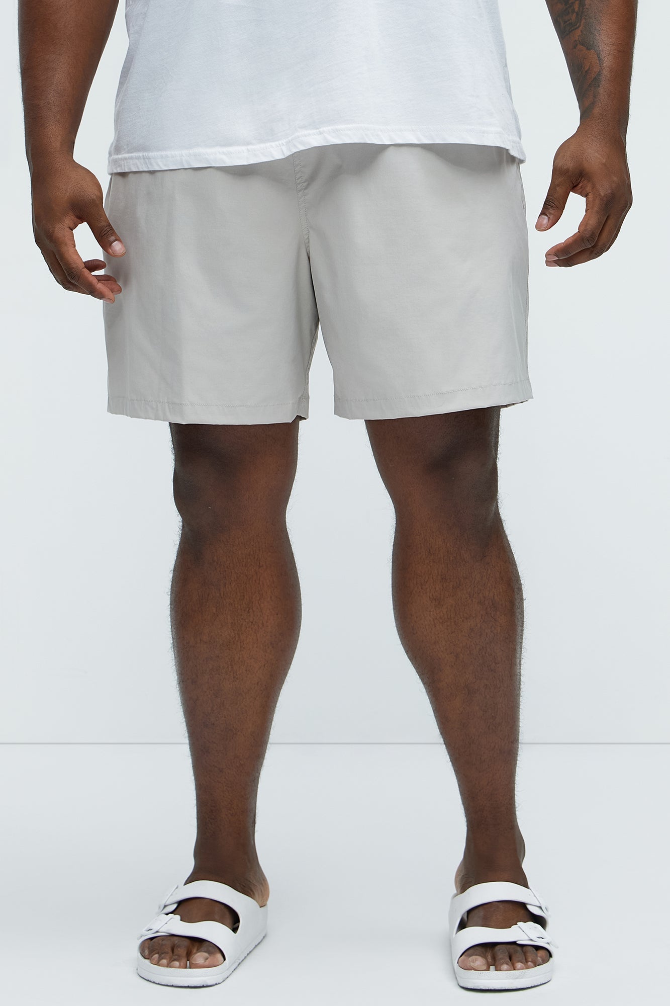 Montez Stretch Swim Trunk 7″ - Stone