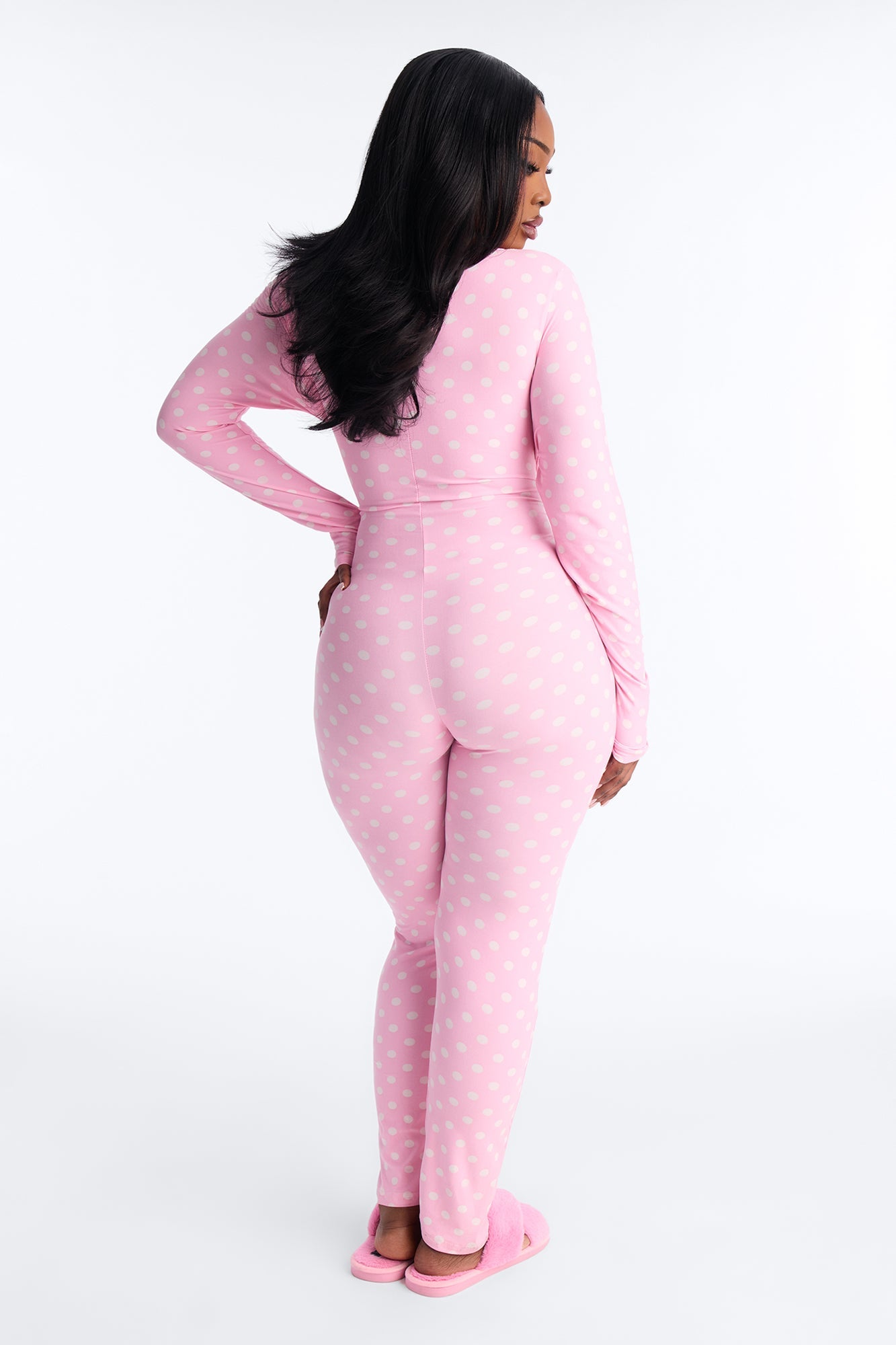 Ready For Bedtime Long Sleeve PJ Jumpsuit Onesie - Pink