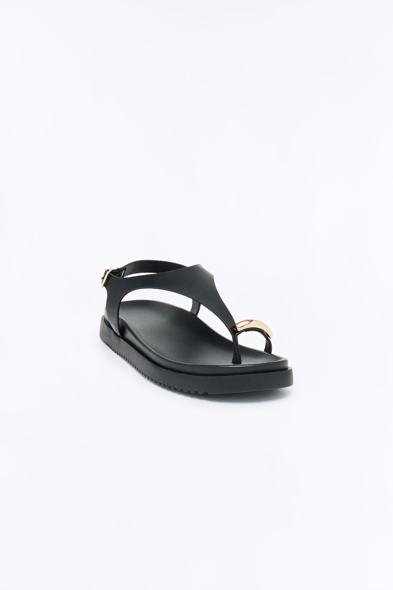Gabbi Toe Ring Sandals - Black