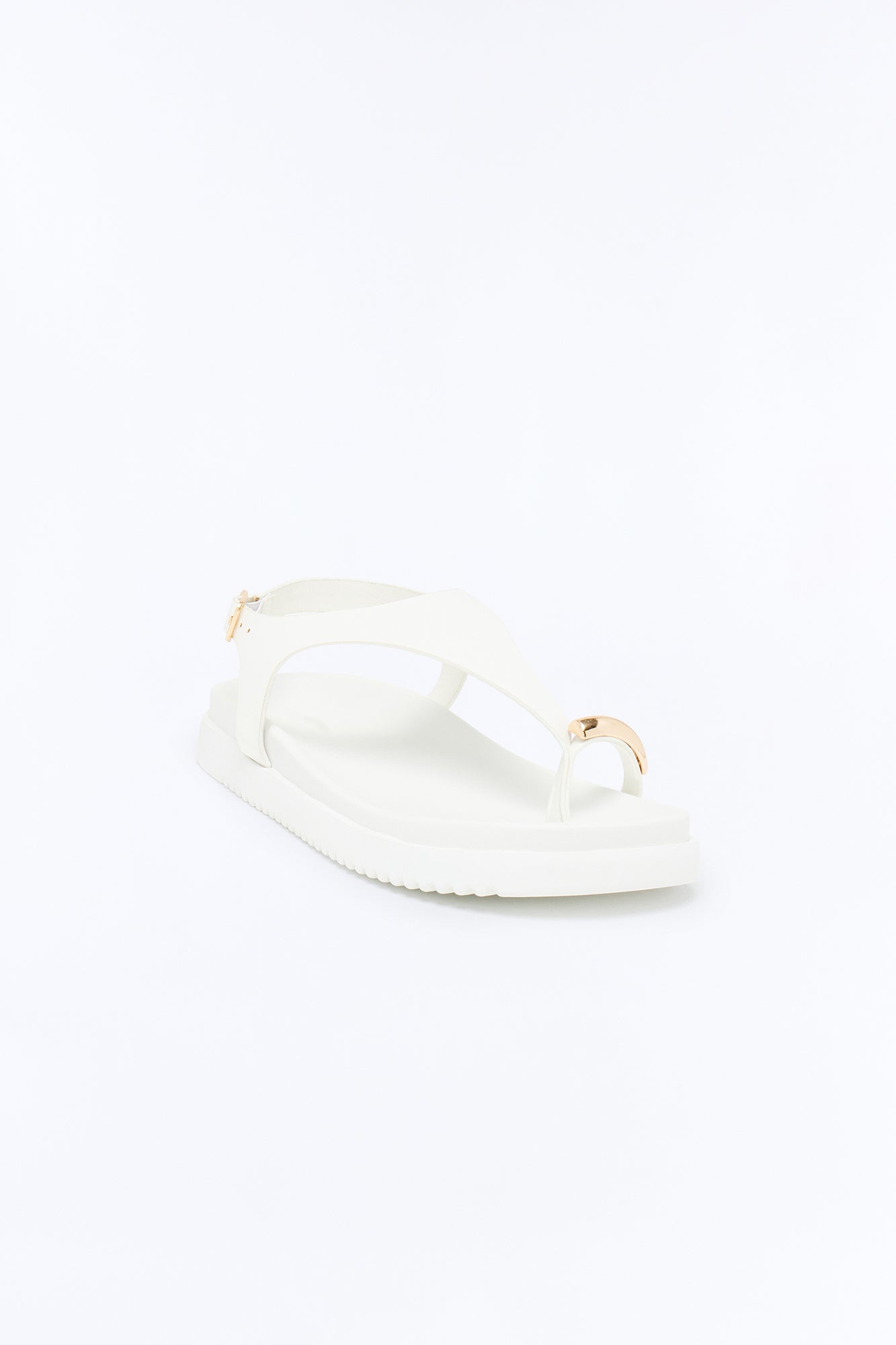 Gabbi Toe Ring Sandals - White