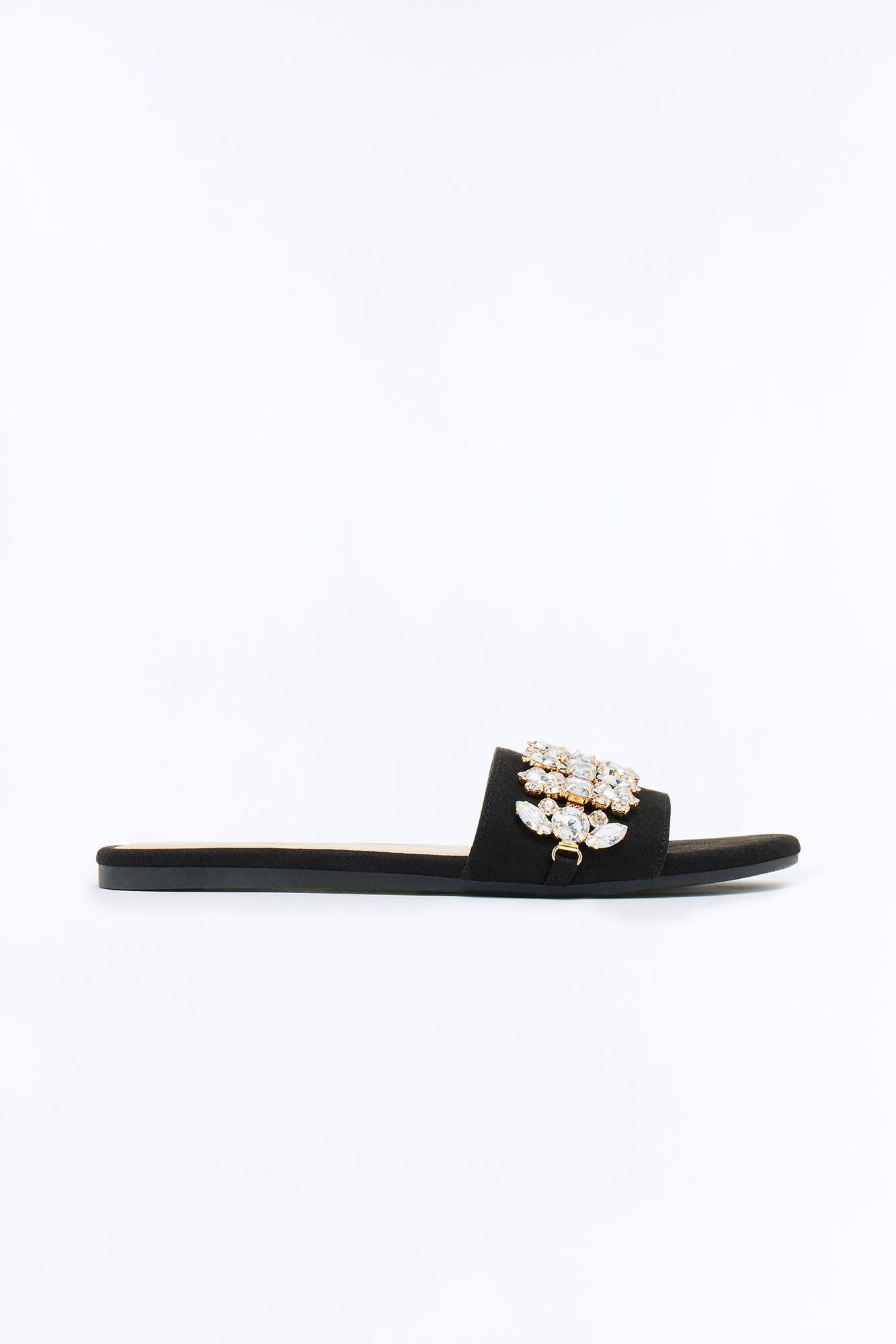Kiana Embellished Sandals - Black