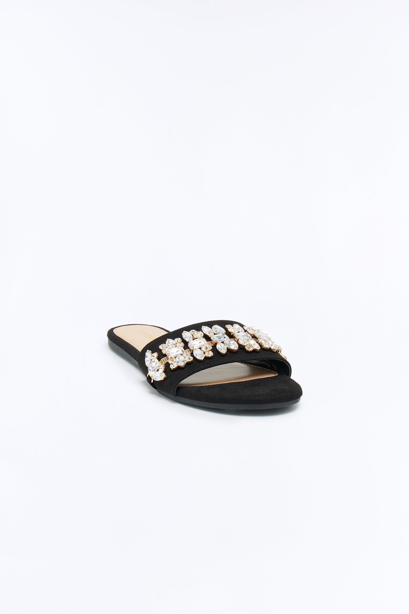 Kiana Embellished Sandals - Black