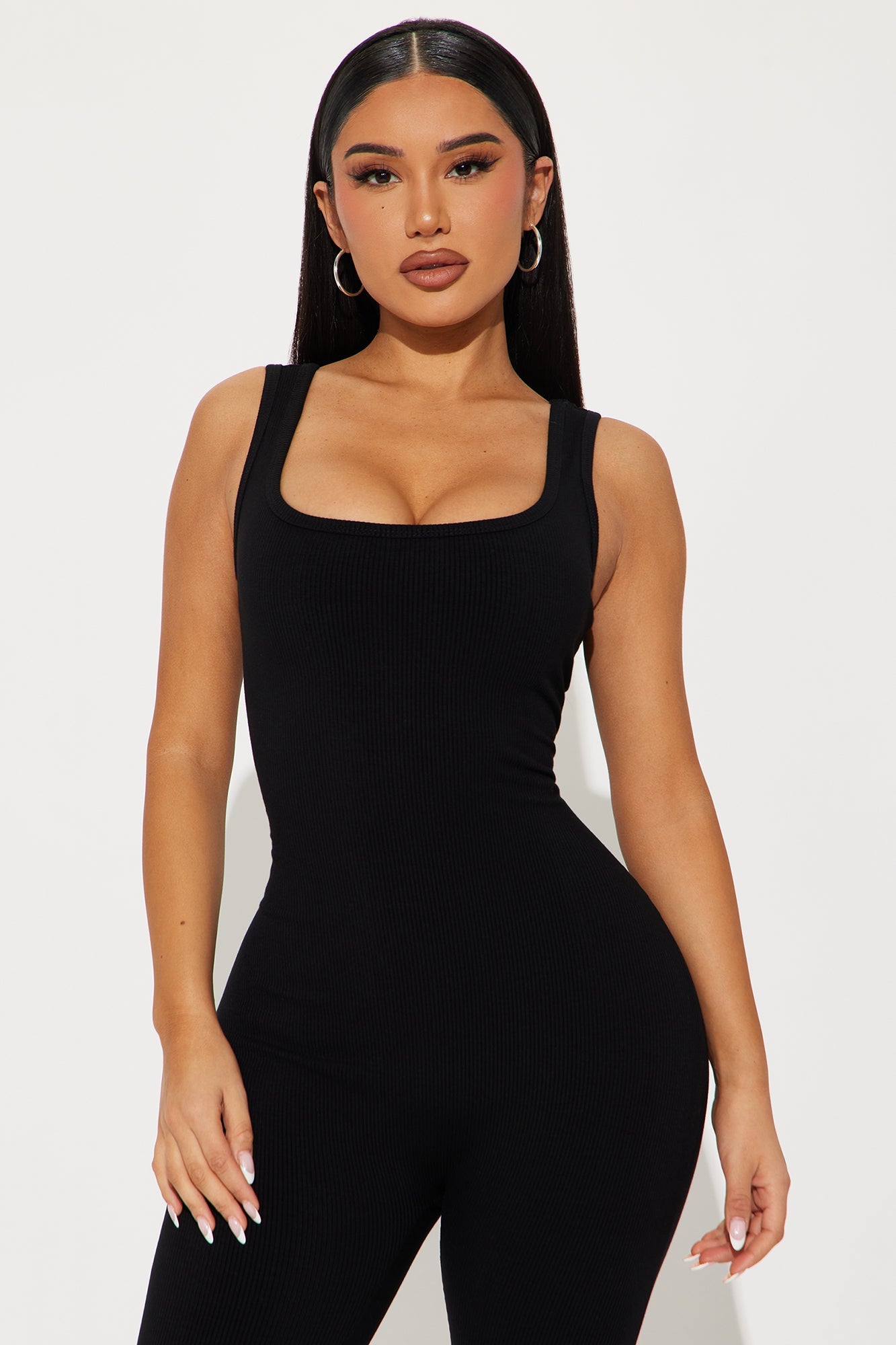 Nova Boost Snatched Capri Jumpsuit - Black