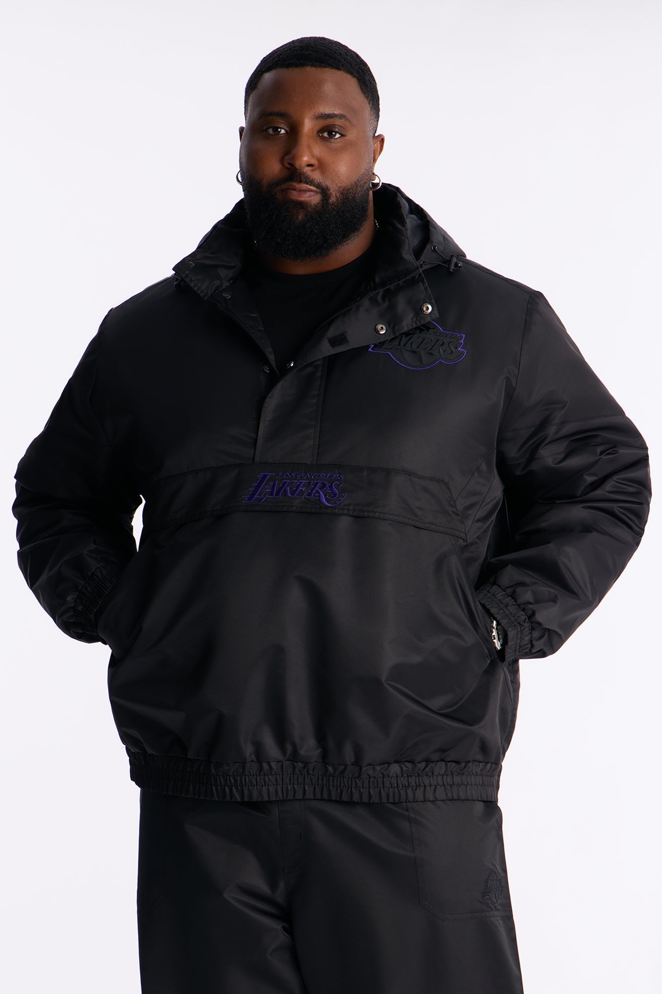 Lakers Black Out Jacket - Black