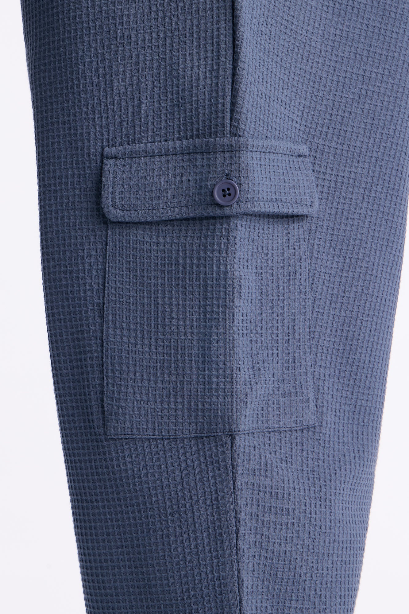 Straight Culver City Waffle Knit Pant - Slate Blue