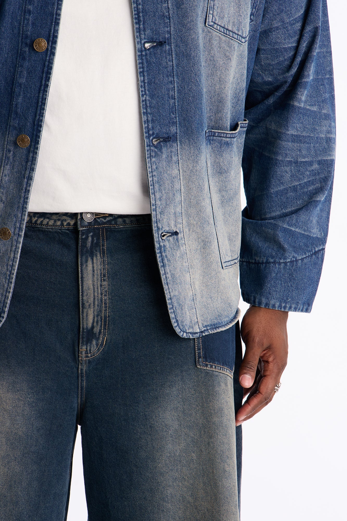 Baggy Drift Denim Short - Dark Wash