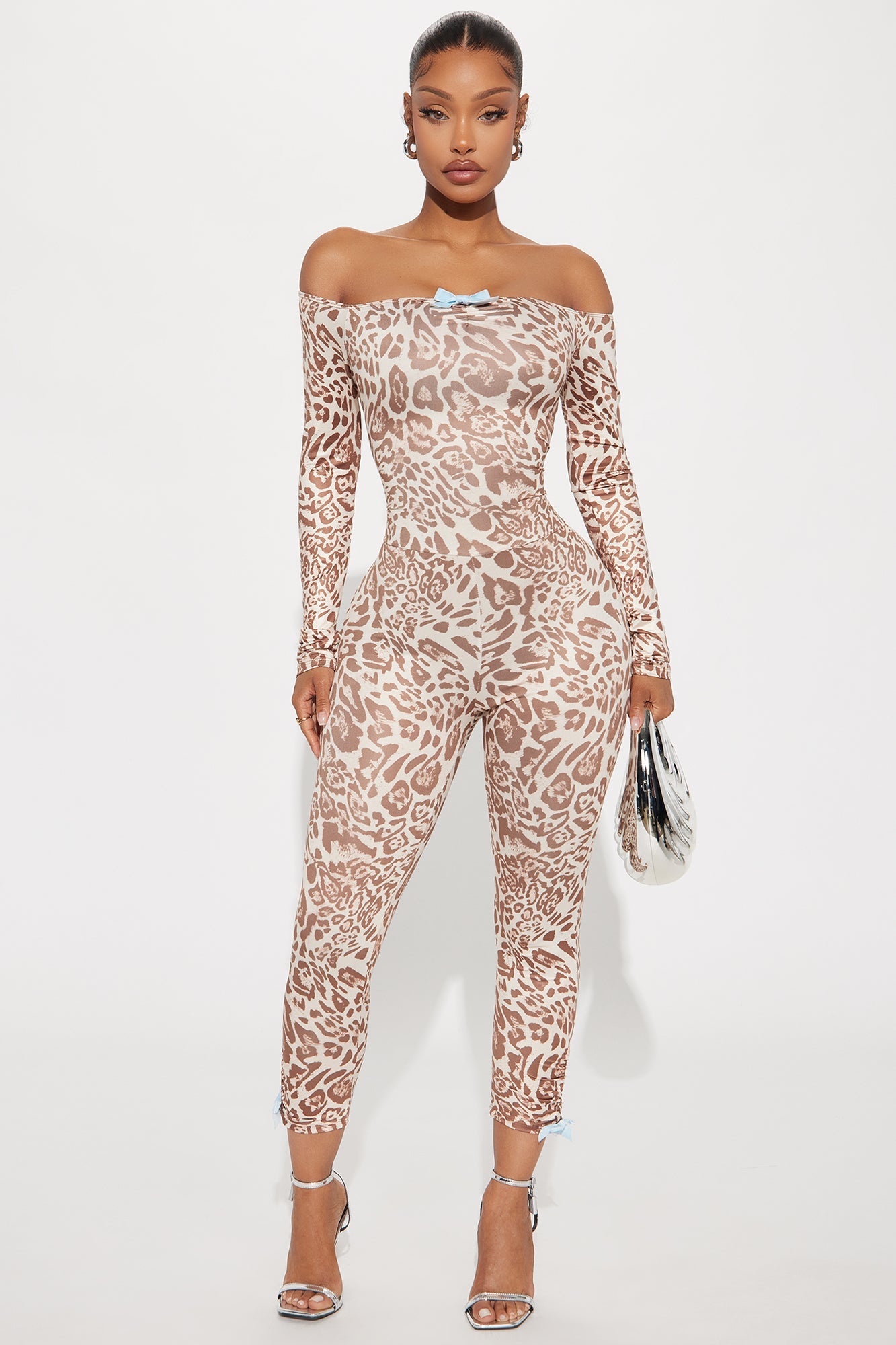 Jessica Capri Jumpsuit - Brown/combo
