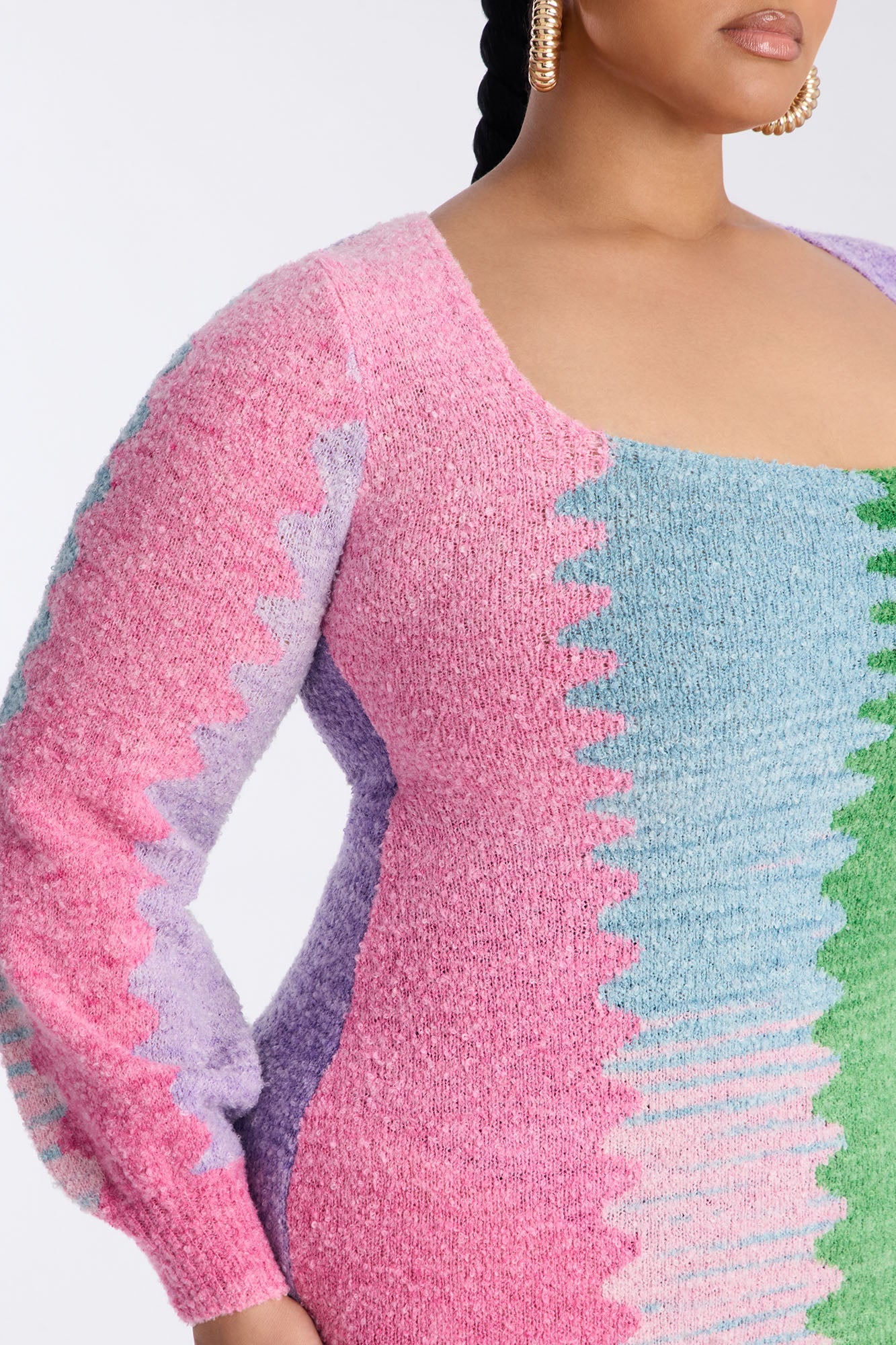Joslyn Sweater Maxi Dress - Multi Color