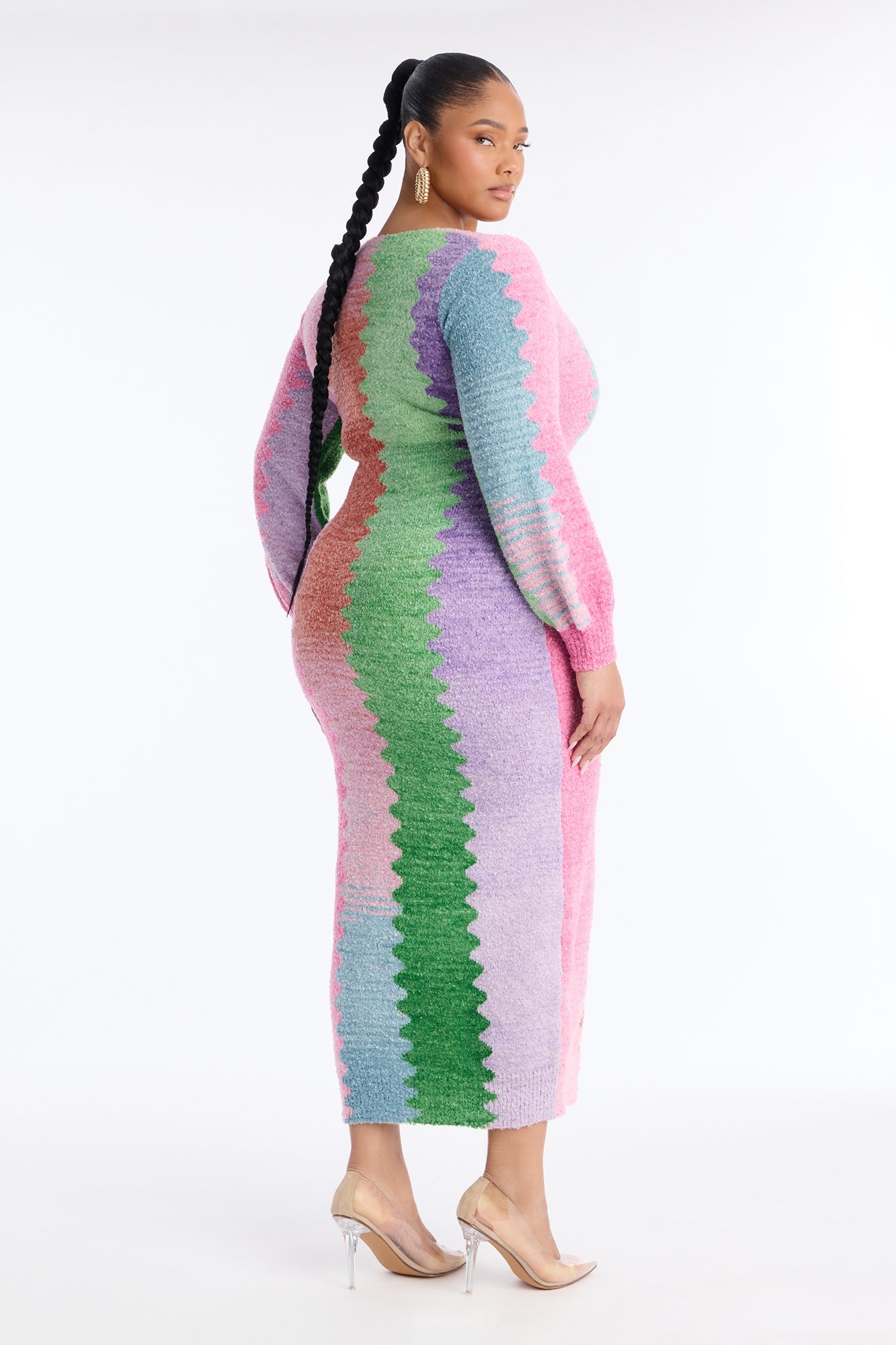 Joslyn Sweater Maxi Dress - Multi Color