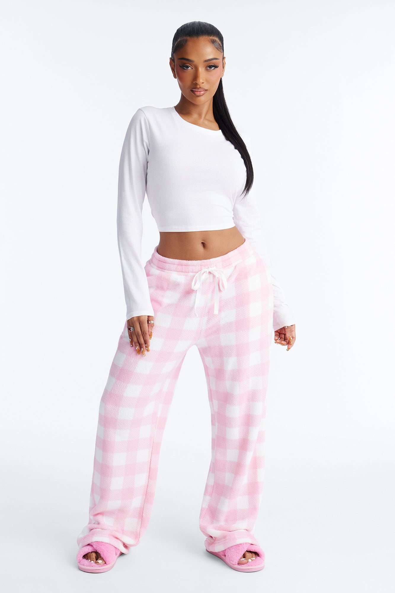 Just Dreaming Plush PJ Pants - Pink