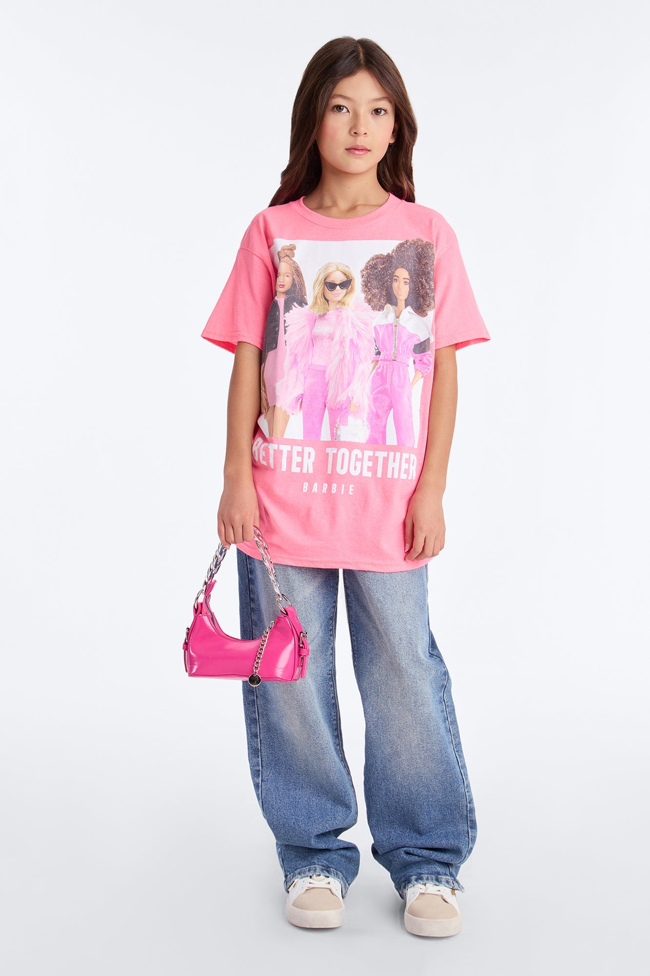 Mini Barbie BHM Better Together Tee - Pink