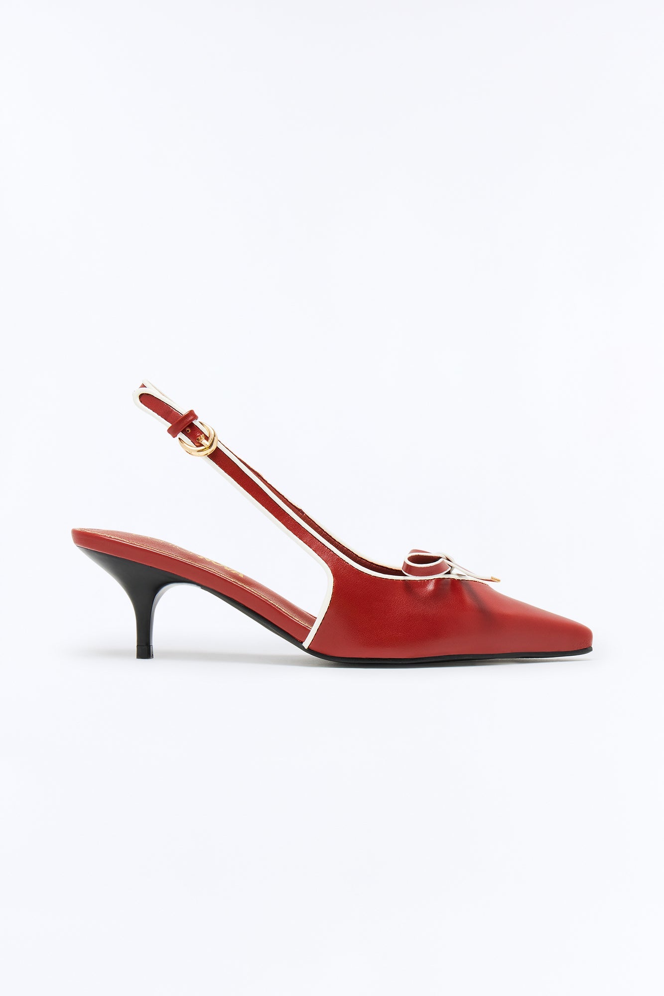 Warren Bow Slingback Pumps - Red