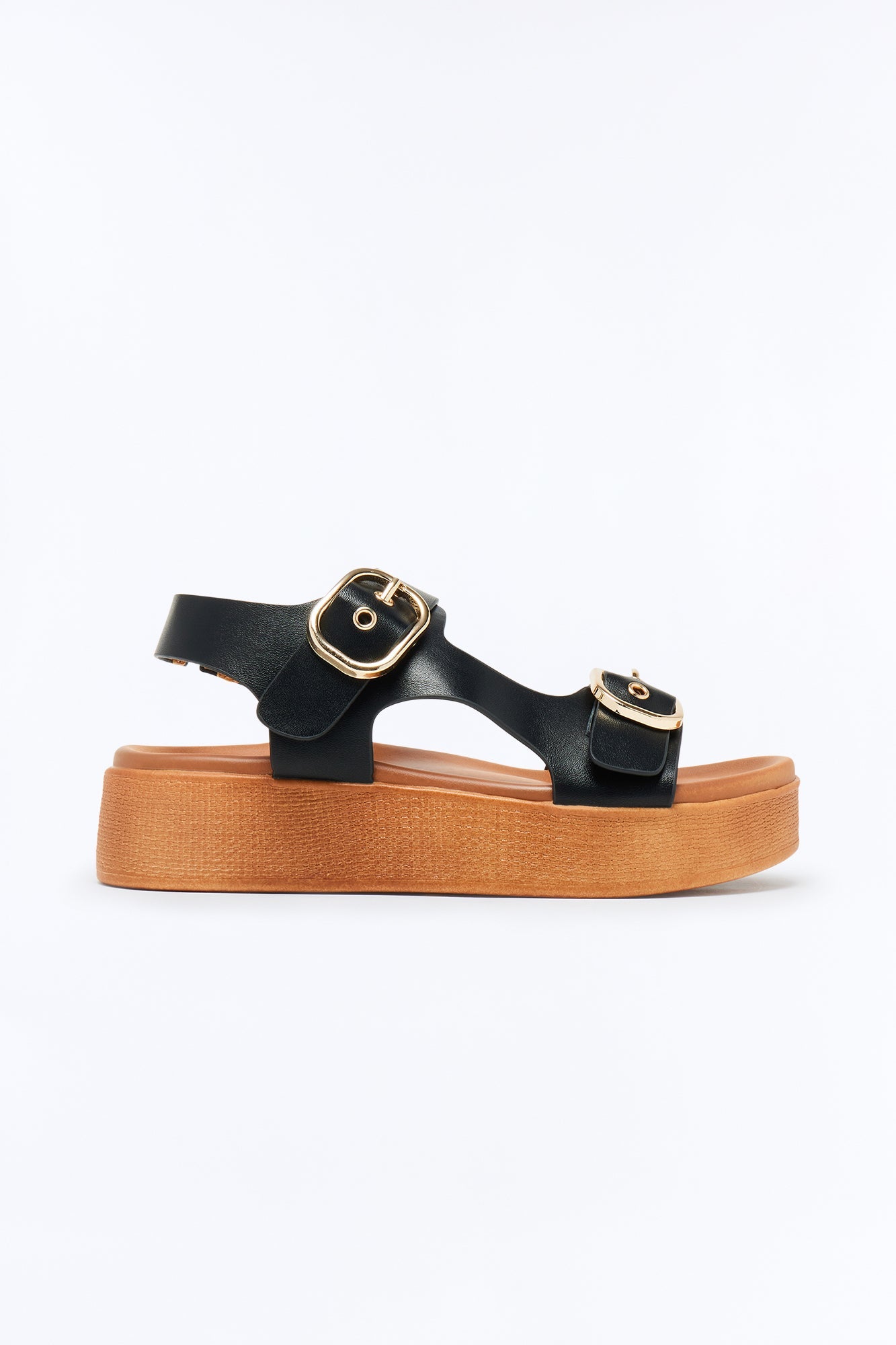 Britton Buckle Sandals - Black