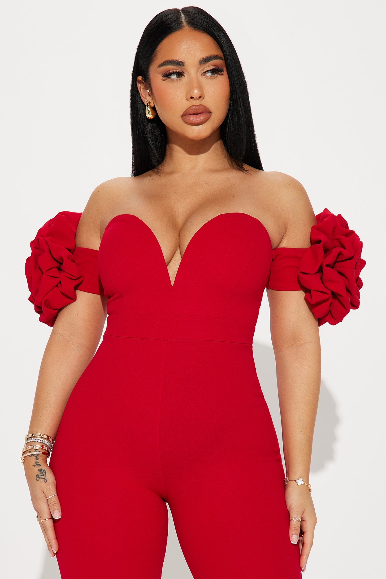 Over Too Soon Jumpsuit - Red