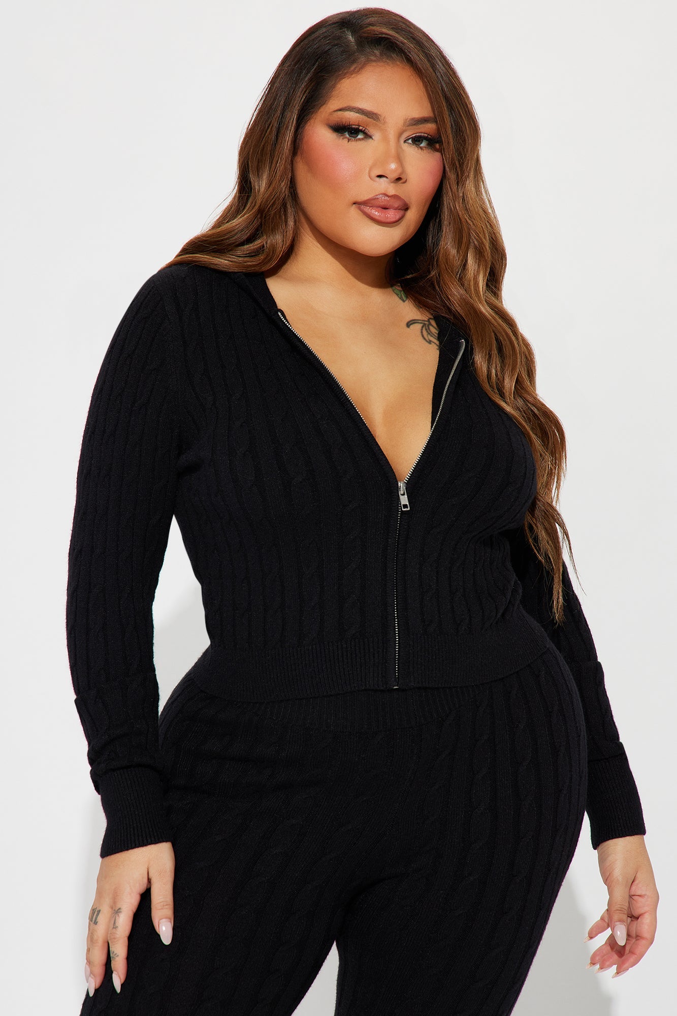 Rylee Sweater Legging Set - Black