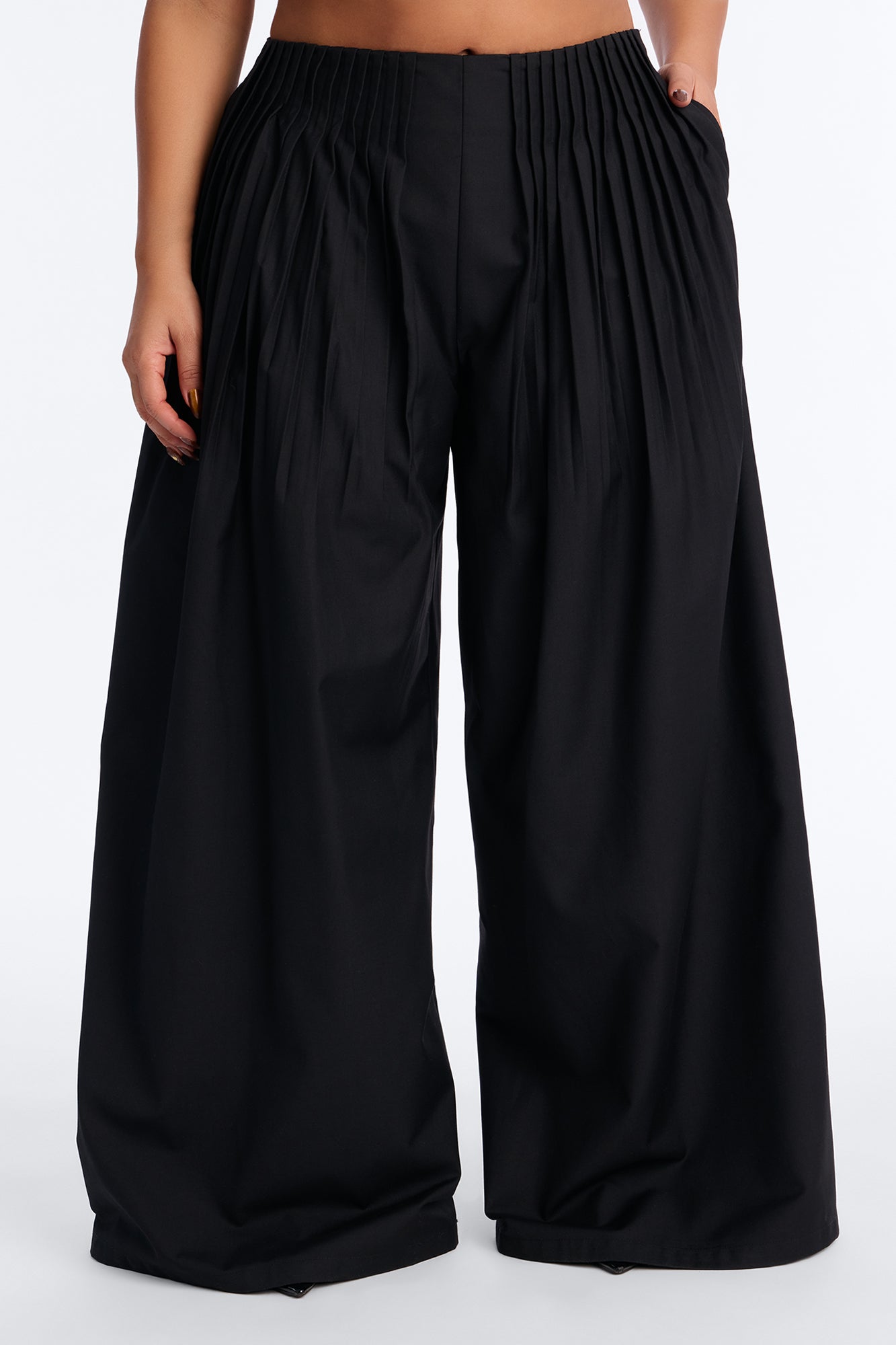 Corporate Queen Trouser Wide Leg Pant 32″ - Black