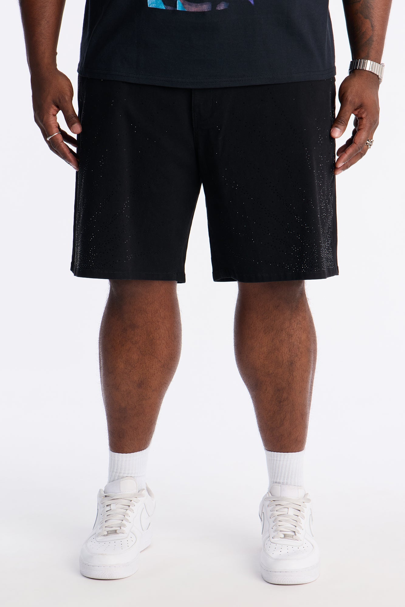 Relaxed Moonflare Denim Short - Black