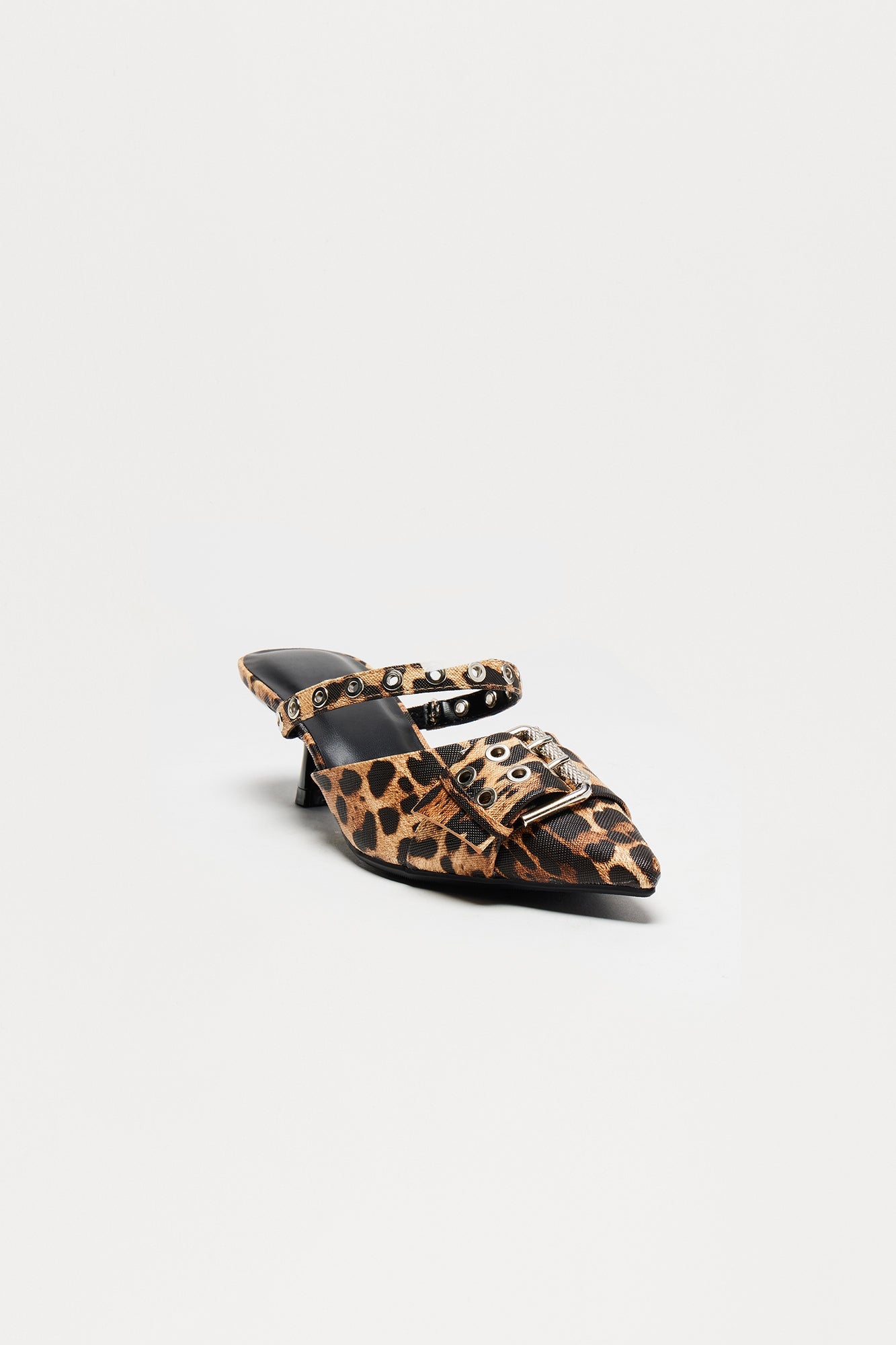 Bale Hardware Kitten Heel Pumps - Leopard