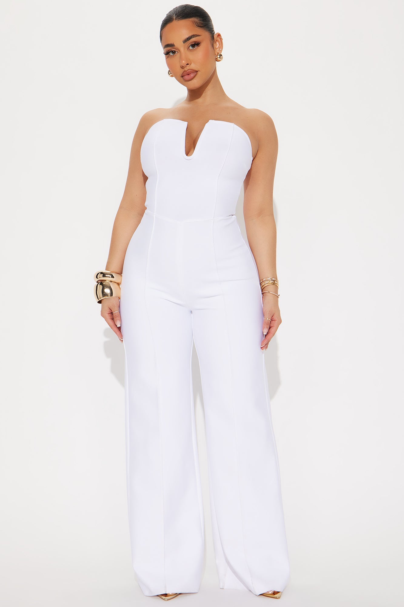 Someone To You Bandage Jumpsuit - White