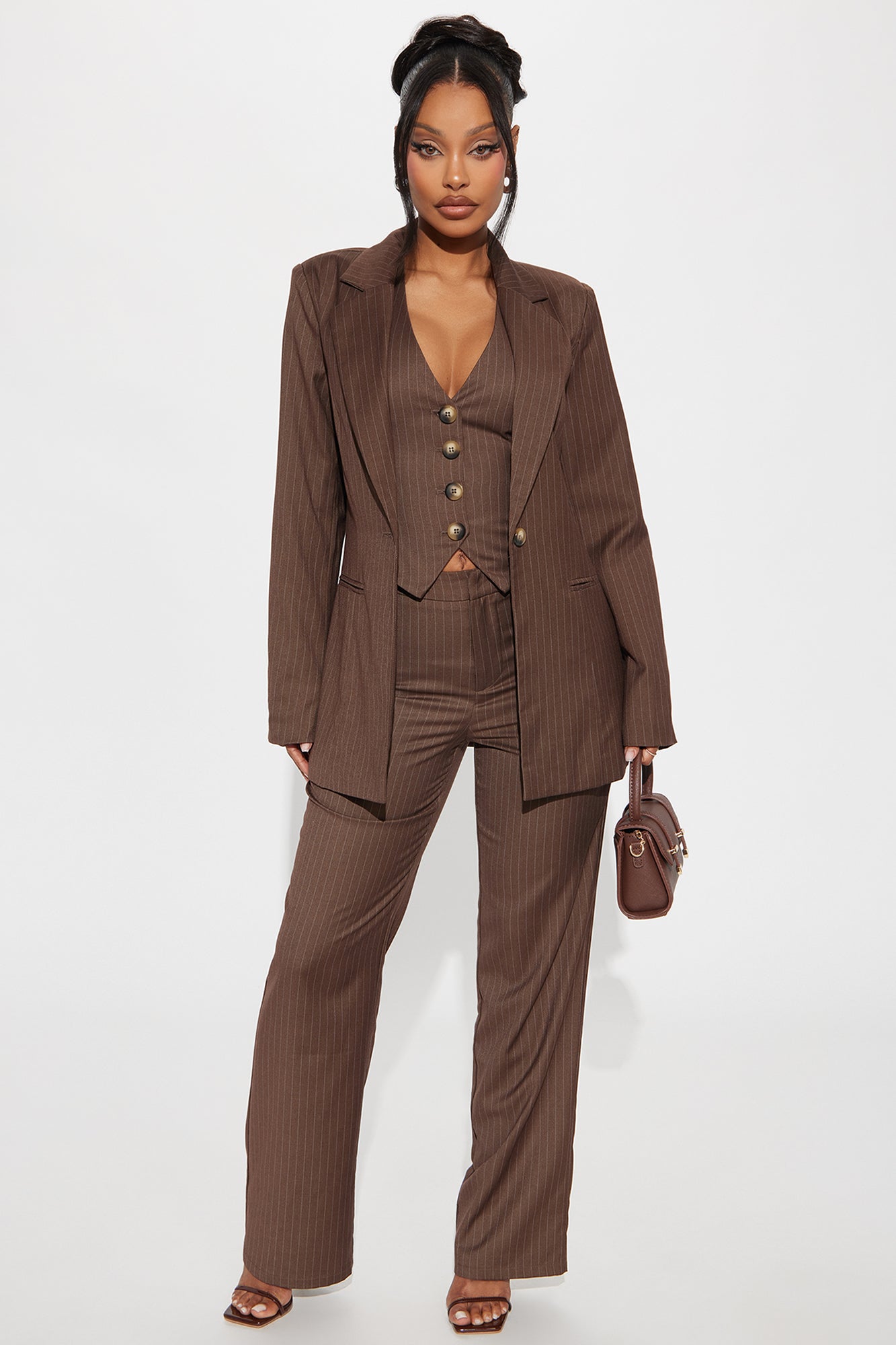 Lesson Learnt 2 Piece Blazer - Mocha
