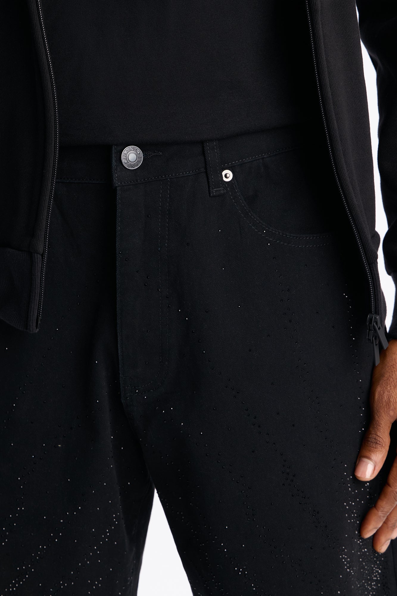 Relaxed Moonflare Denim Short - Black