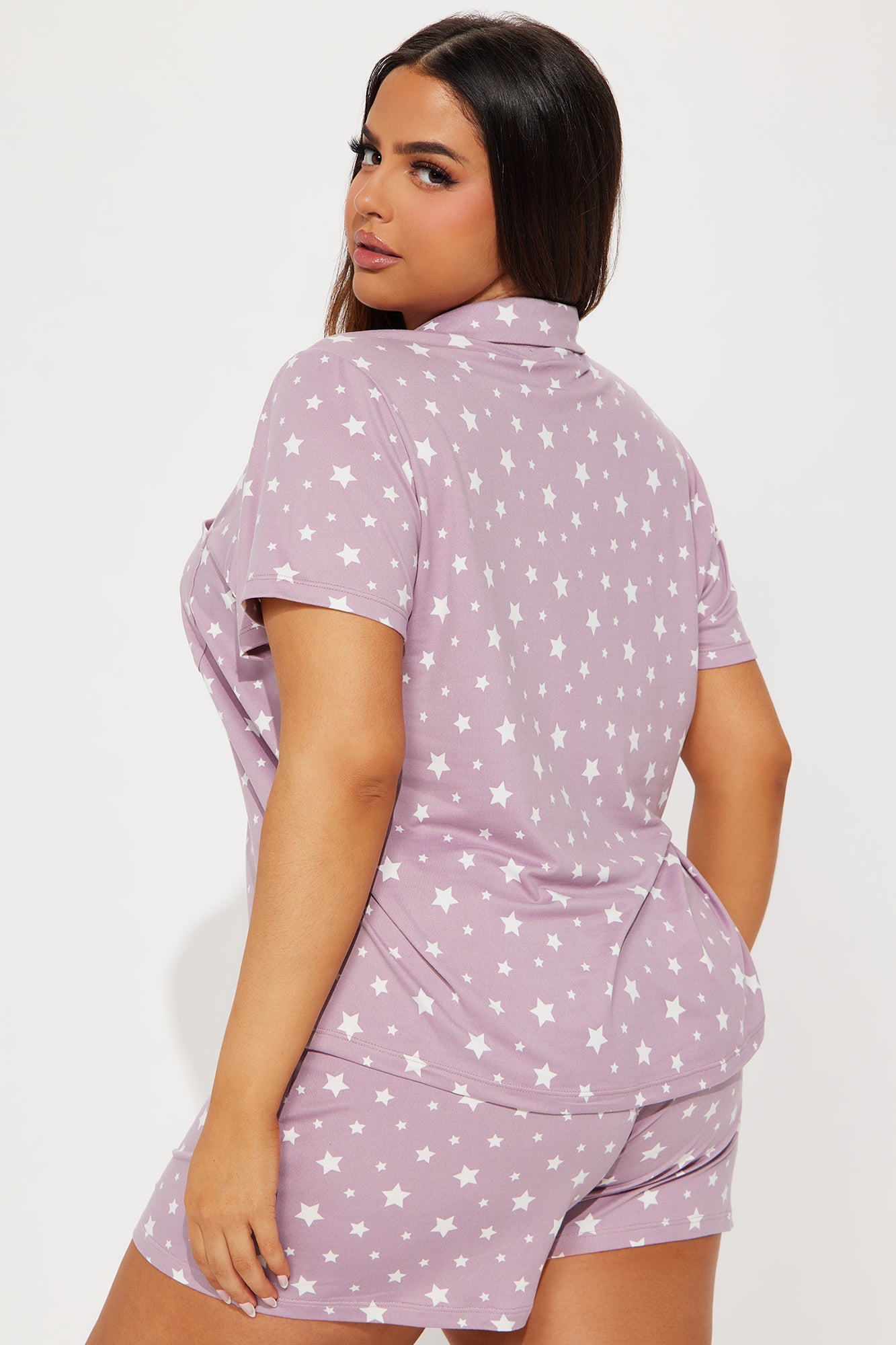 Starry Dreams PJ Short Set - Grey