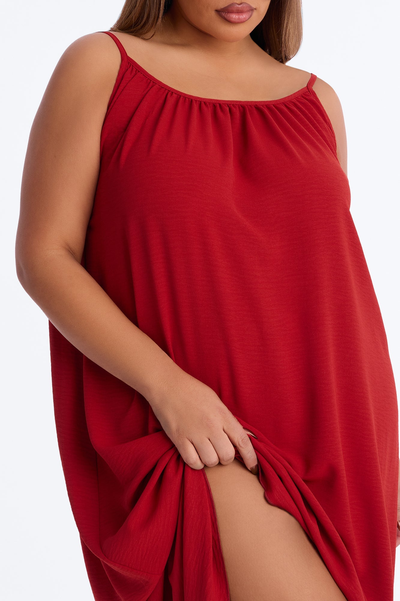 On Chill Mode Scoop Back Maxi Dress - Rust