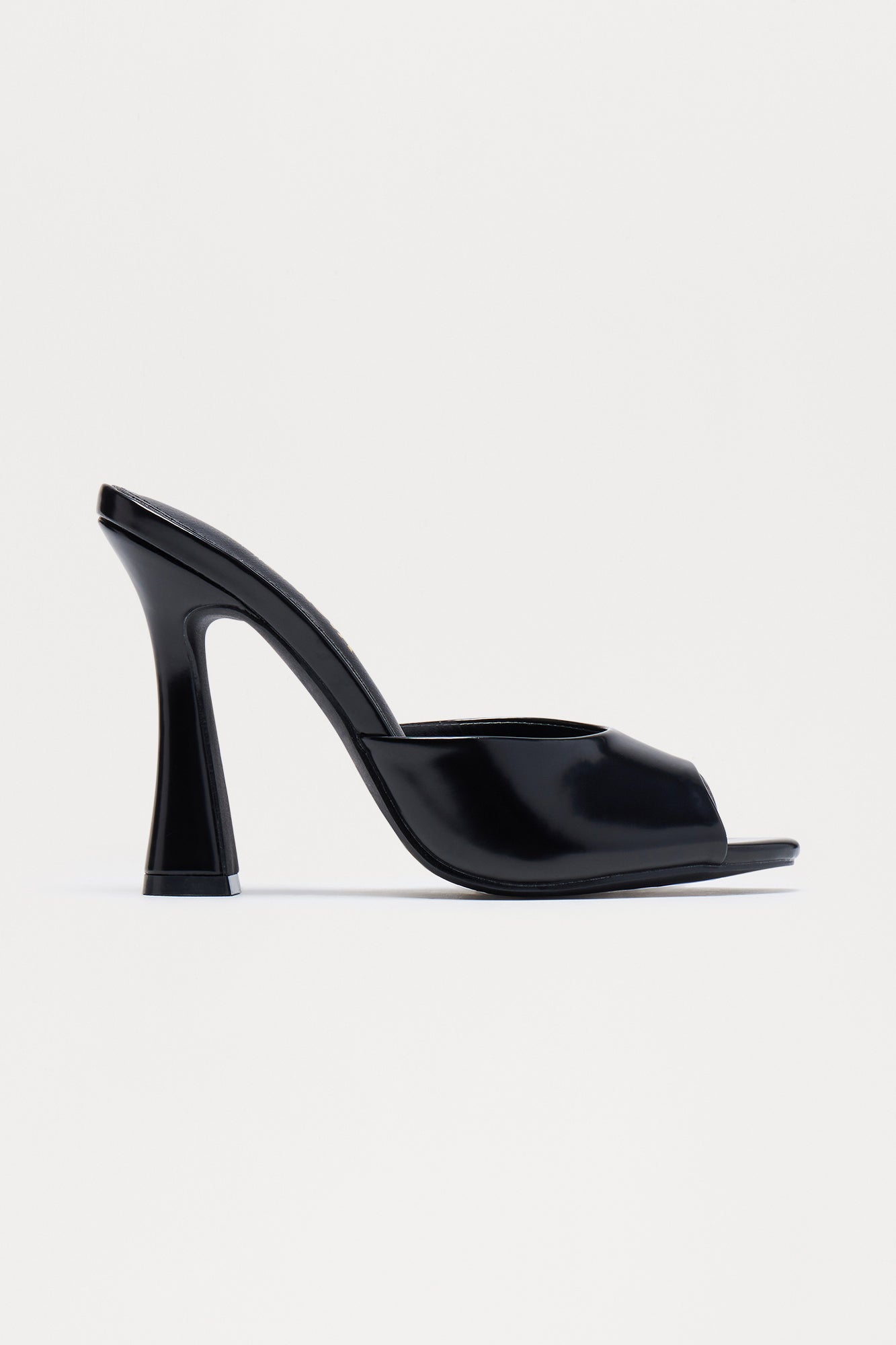 Brio Peep Toe Mules - Black