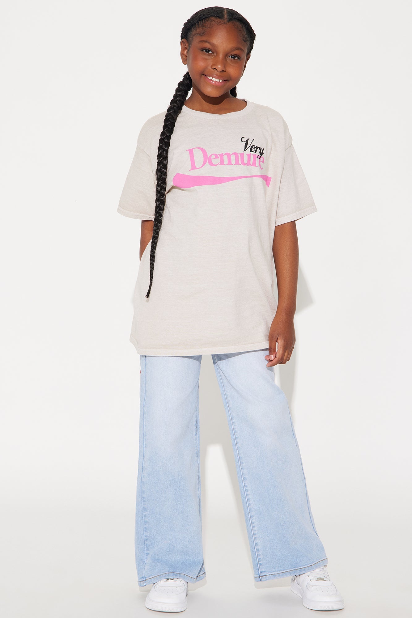 Mini Still Very Demure TShirt - Sand
