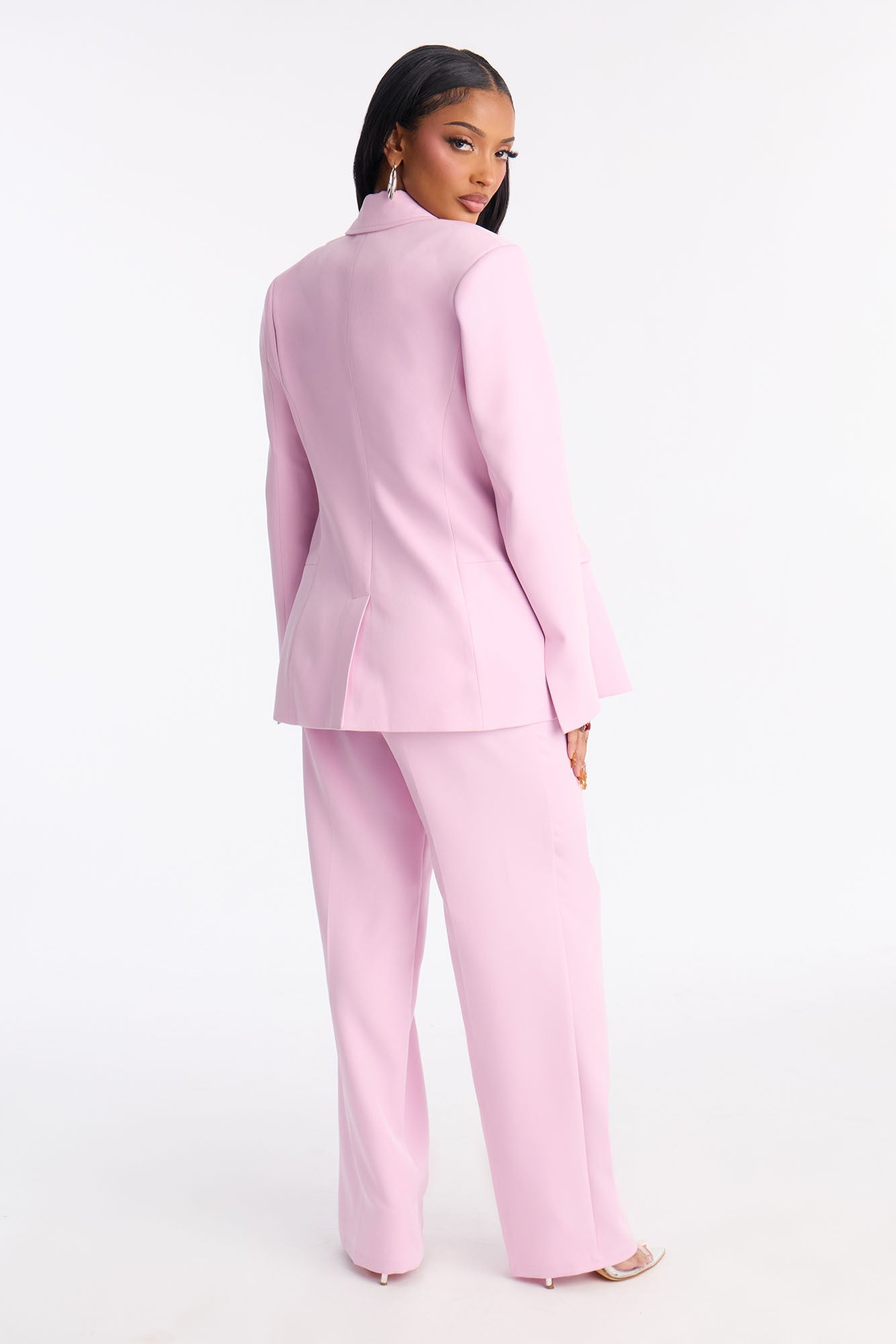 Kendall Hourglass Fitted Blazer - Pink