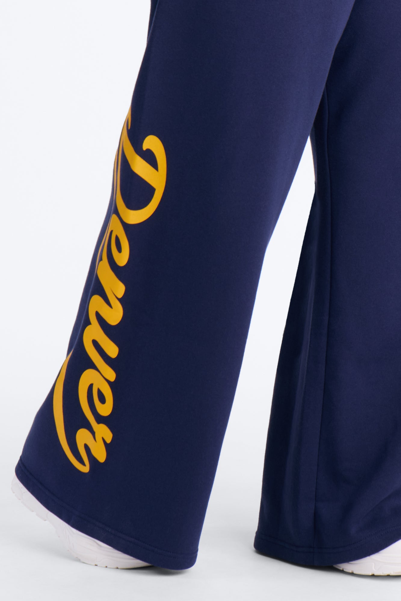 NBA Denver Nuggets Fleece Wide Leg Pants - Navy