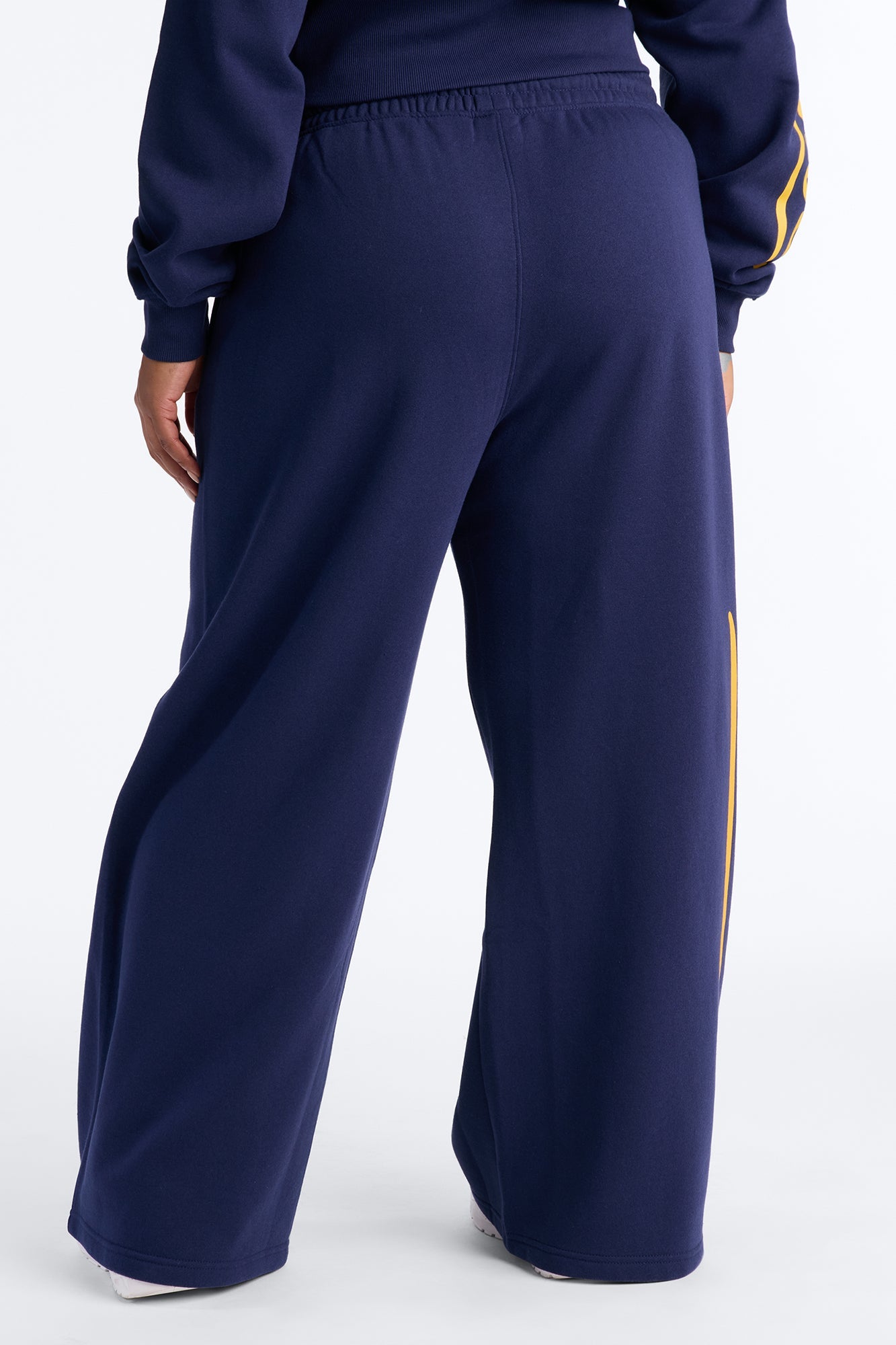 NBA Denver Nuggets Fleece Wide Leg Pants - Navy