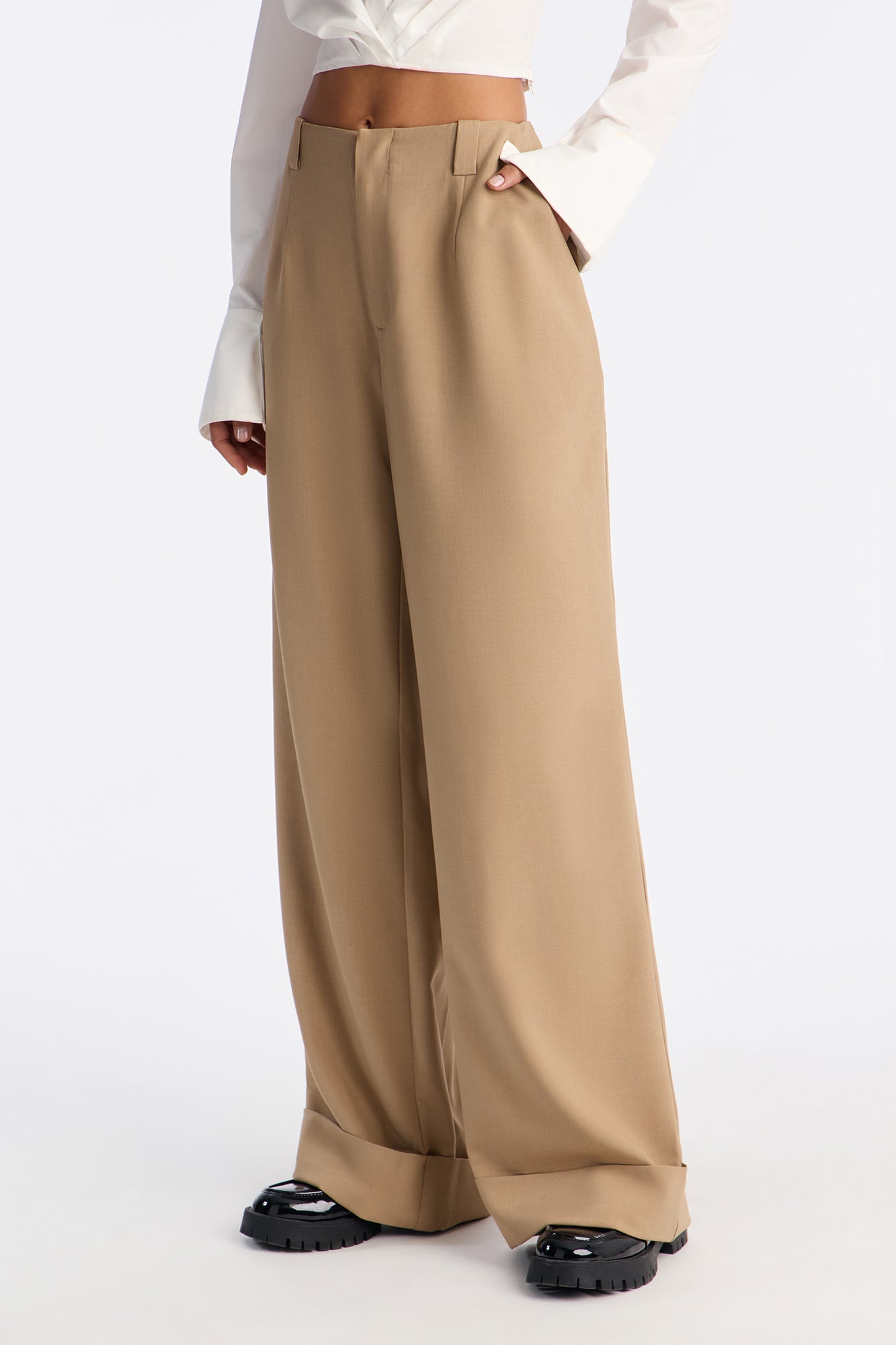 So Professional Low Rise Trouser Pants 33″ - Mocha