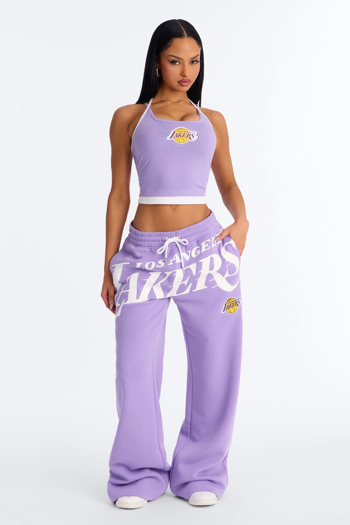 NBA LA Lakers Wide Leg Pant - Purple