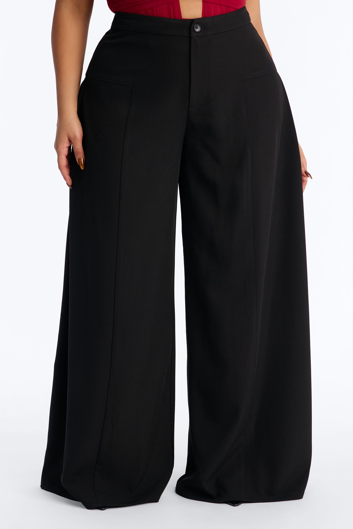 Carmina Wide Leg Pant 33″ - Black