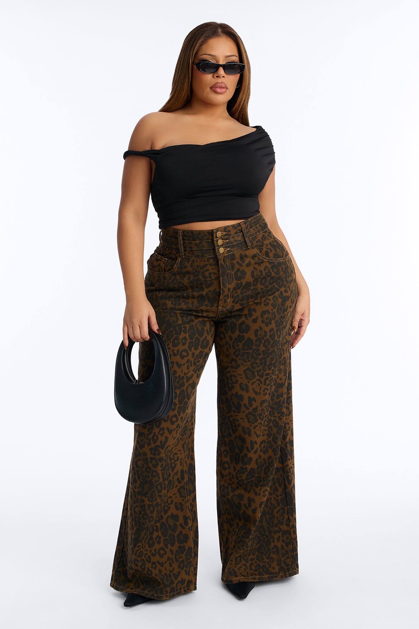 Rare Leopard Super High Waisted Pant 33″ - Leopard