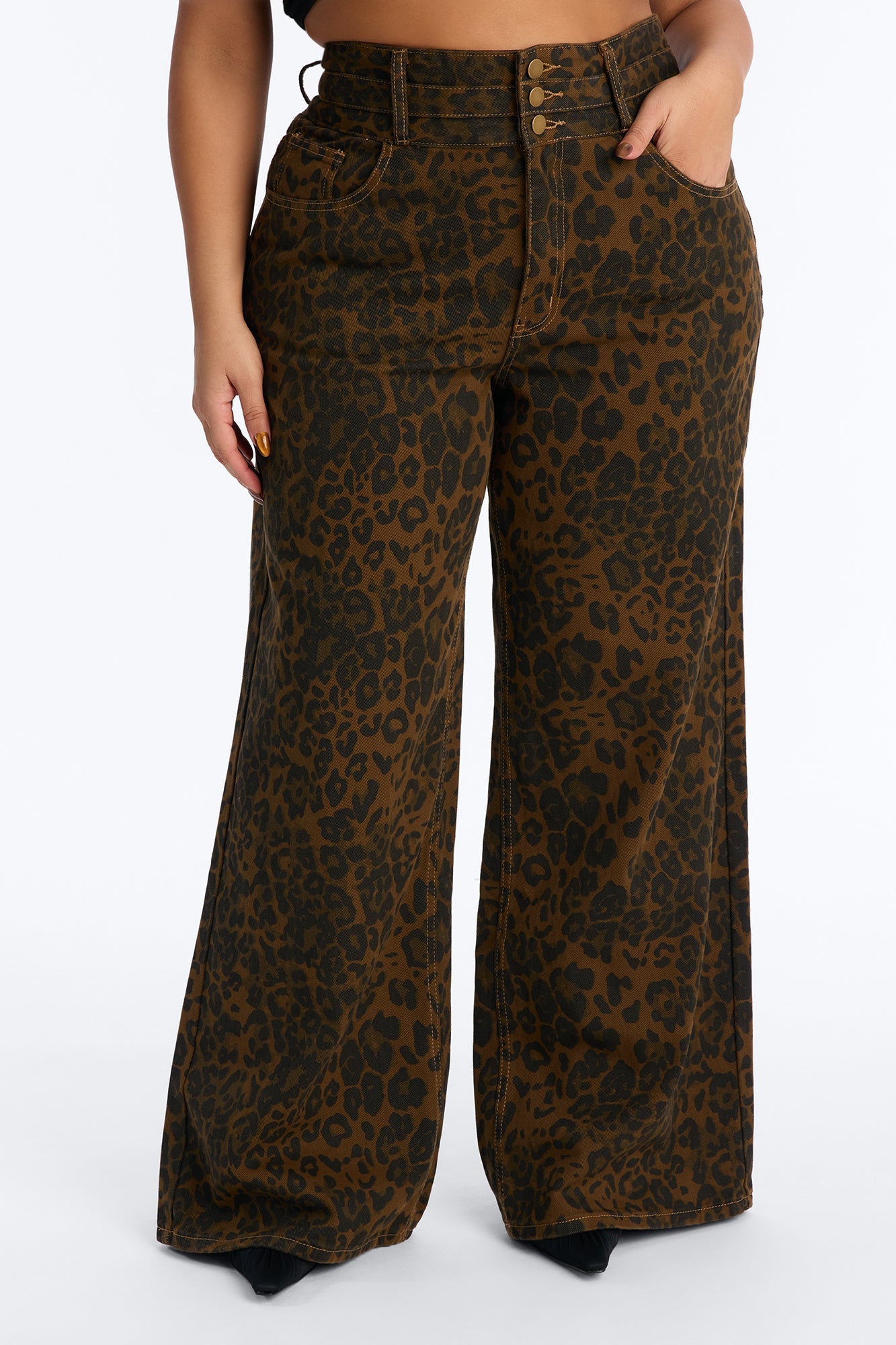 Rare Leopard Super High Waisted Pant 33″ - Leopard