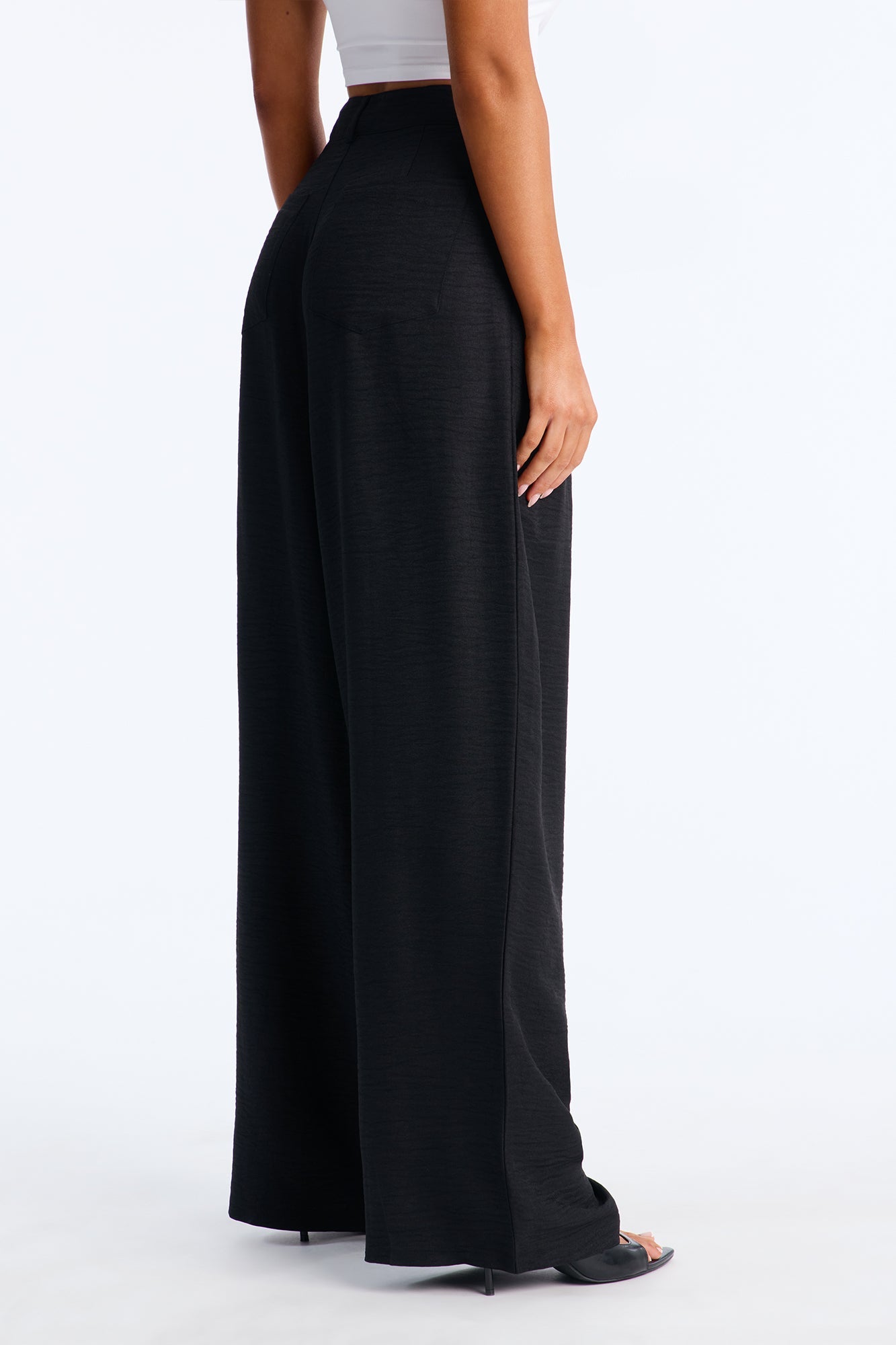 Matson Wide Leg Trouser - Black