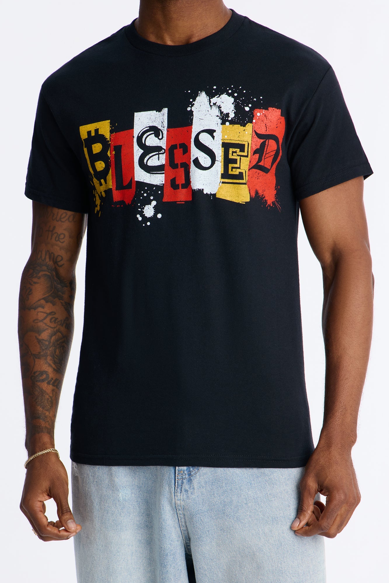 Blessed Coin Short Sleeve Tee - Black