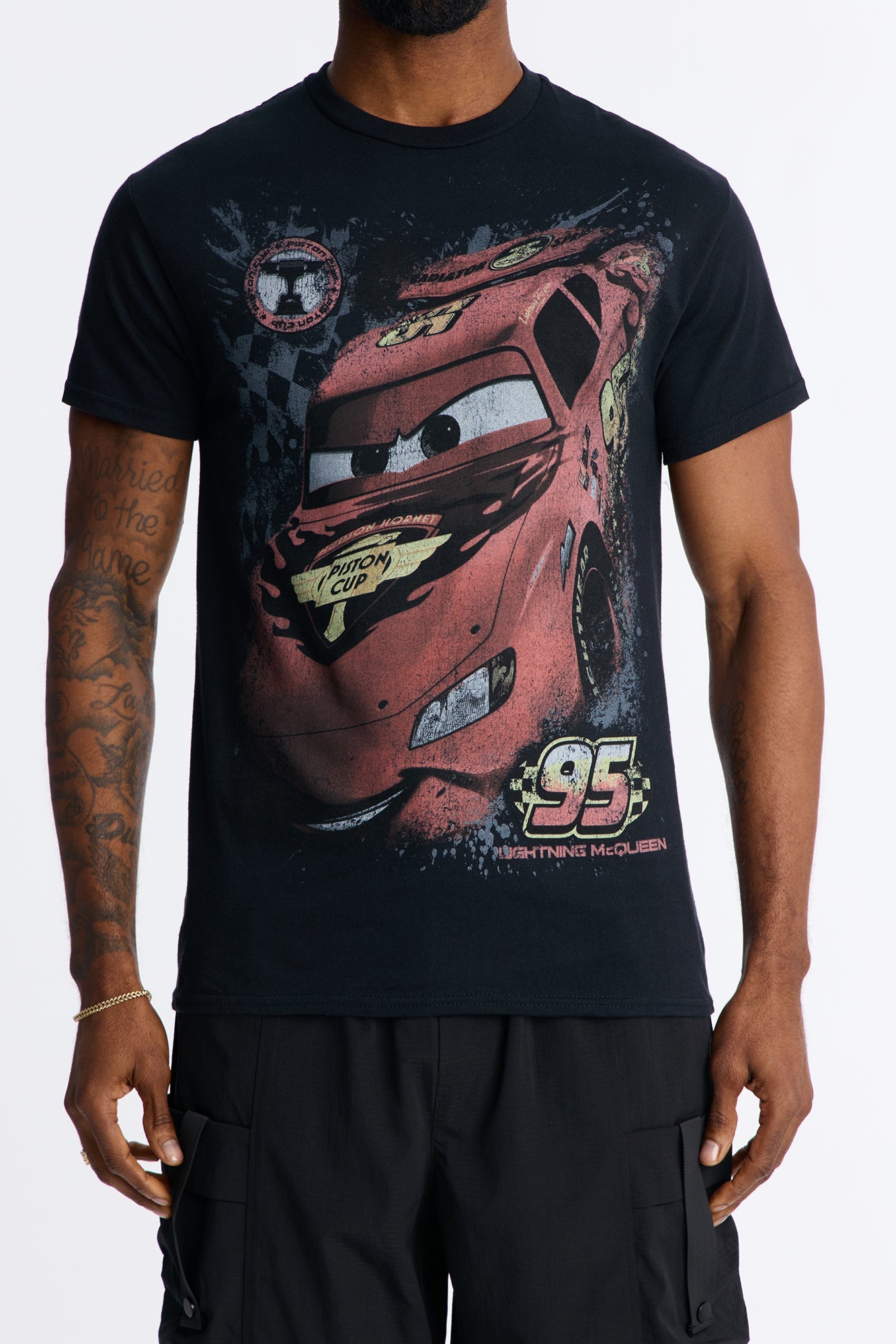 Disney Cars LMQ KACHOW! Short Sleeve Tee - Black