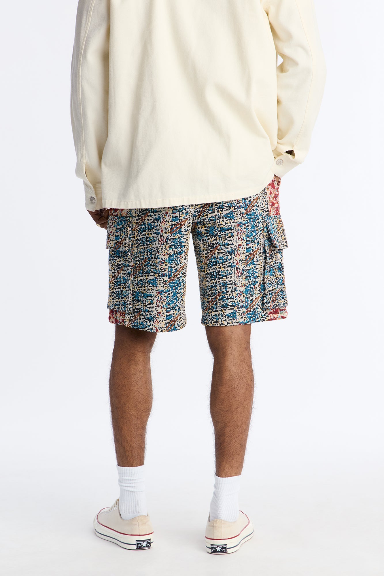 Baggy Nomadic Tapestry Cargo Short - Multi Color