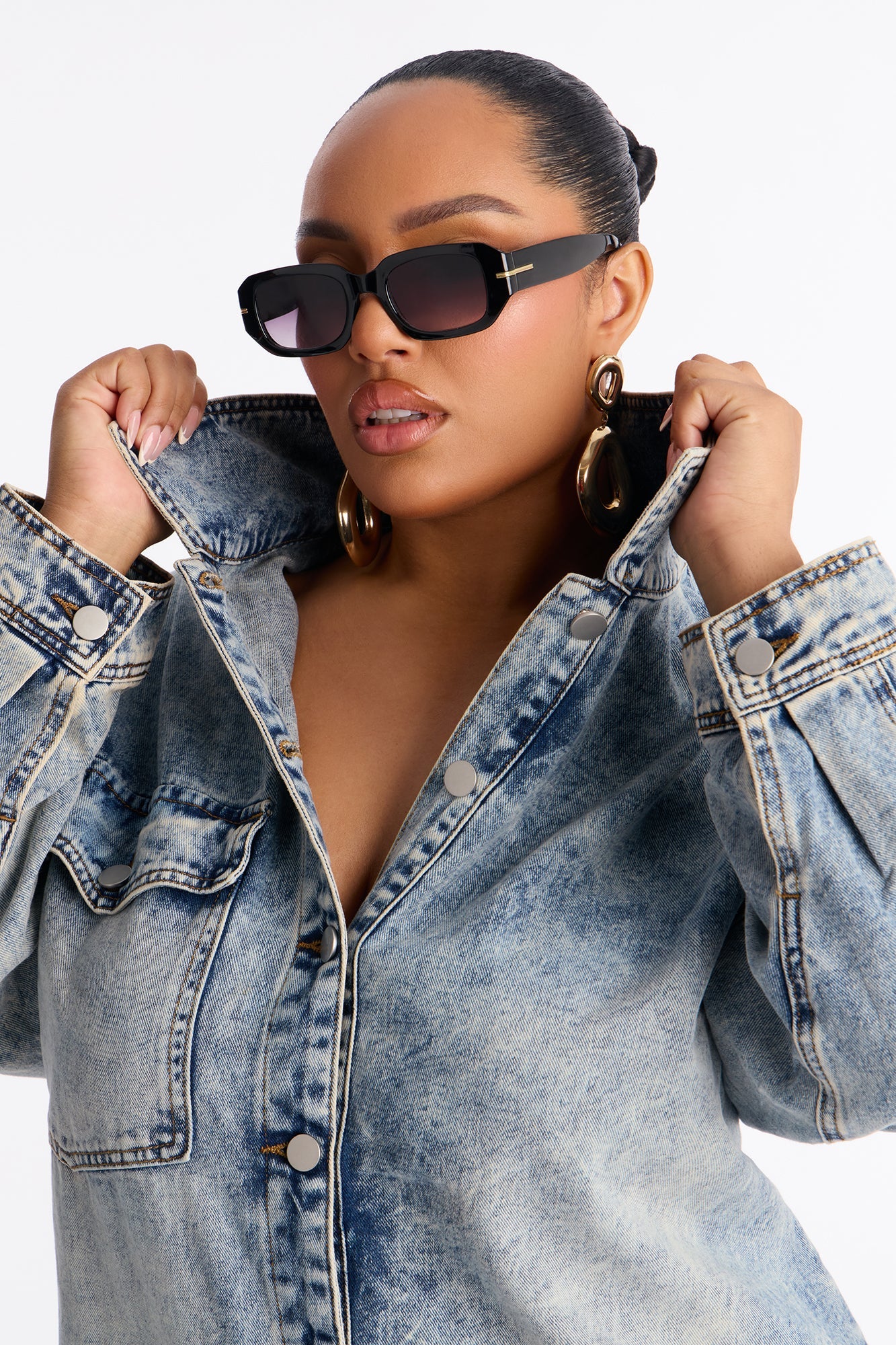 Back In Time Denim Jumpsuit - Denim
