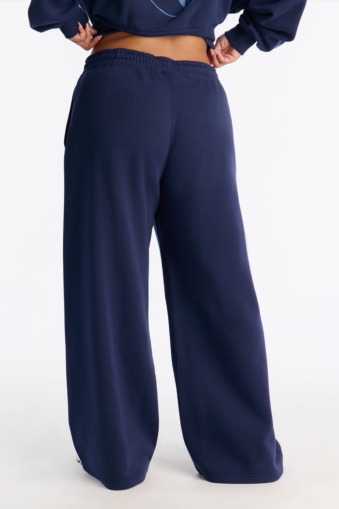 NBA Minnesota Timberwolves Fleece Wide Leg Pants - Navy