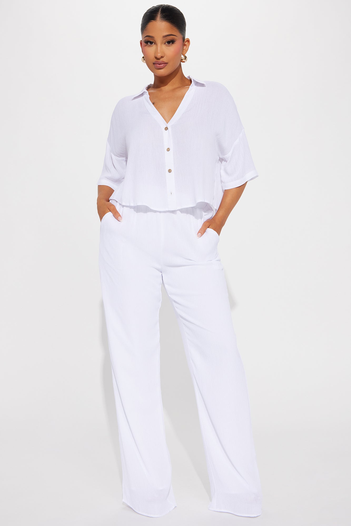 Greece Fantasy Pant Set - White