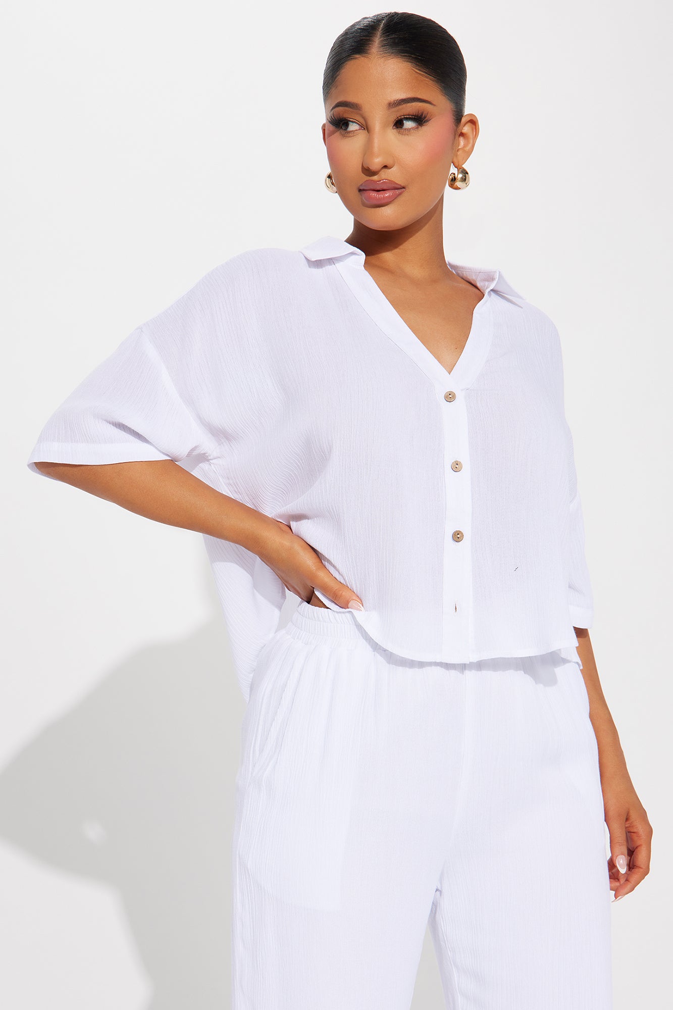 Greece Fantasy Pant Set - White