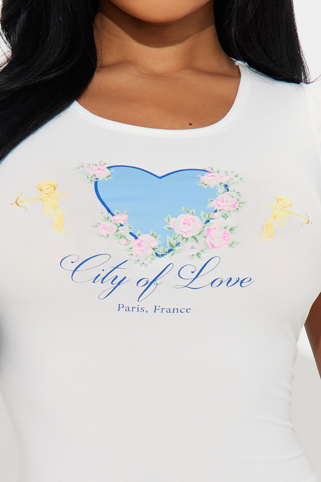 City Of Love Pointelle PJ Boxer Short Set - White/combo
