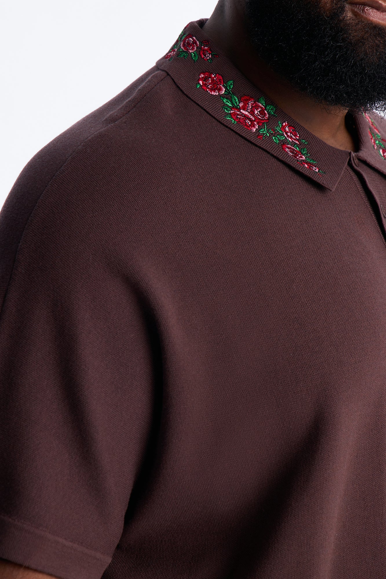 Roses Are Red Polo Short Sleeve Polo - Brown