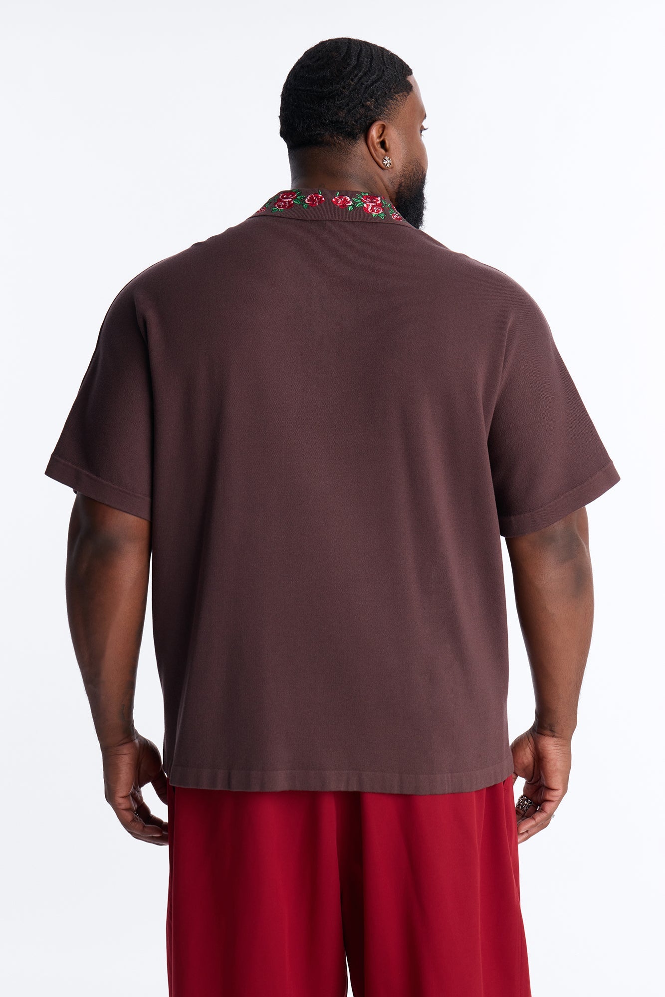 Roses Are Red Polo Short Sleeve Polo - Brown