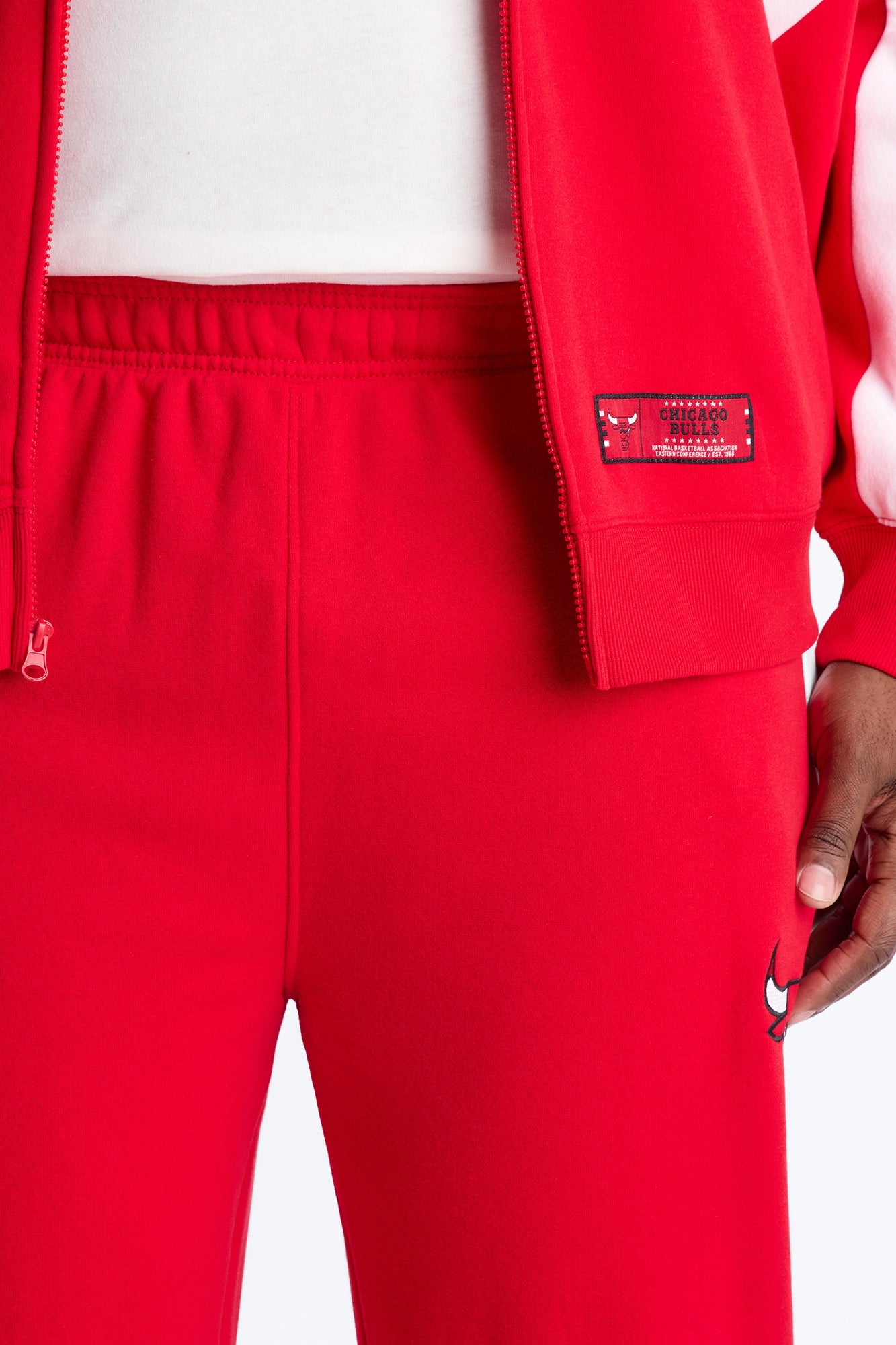 Bulls Wavey Wide Sweatpants - Red