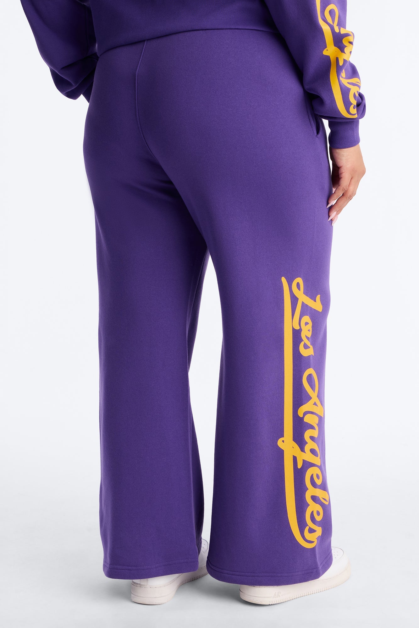 NBA LA Lakers Fleece Wide Leg Pants - Purple